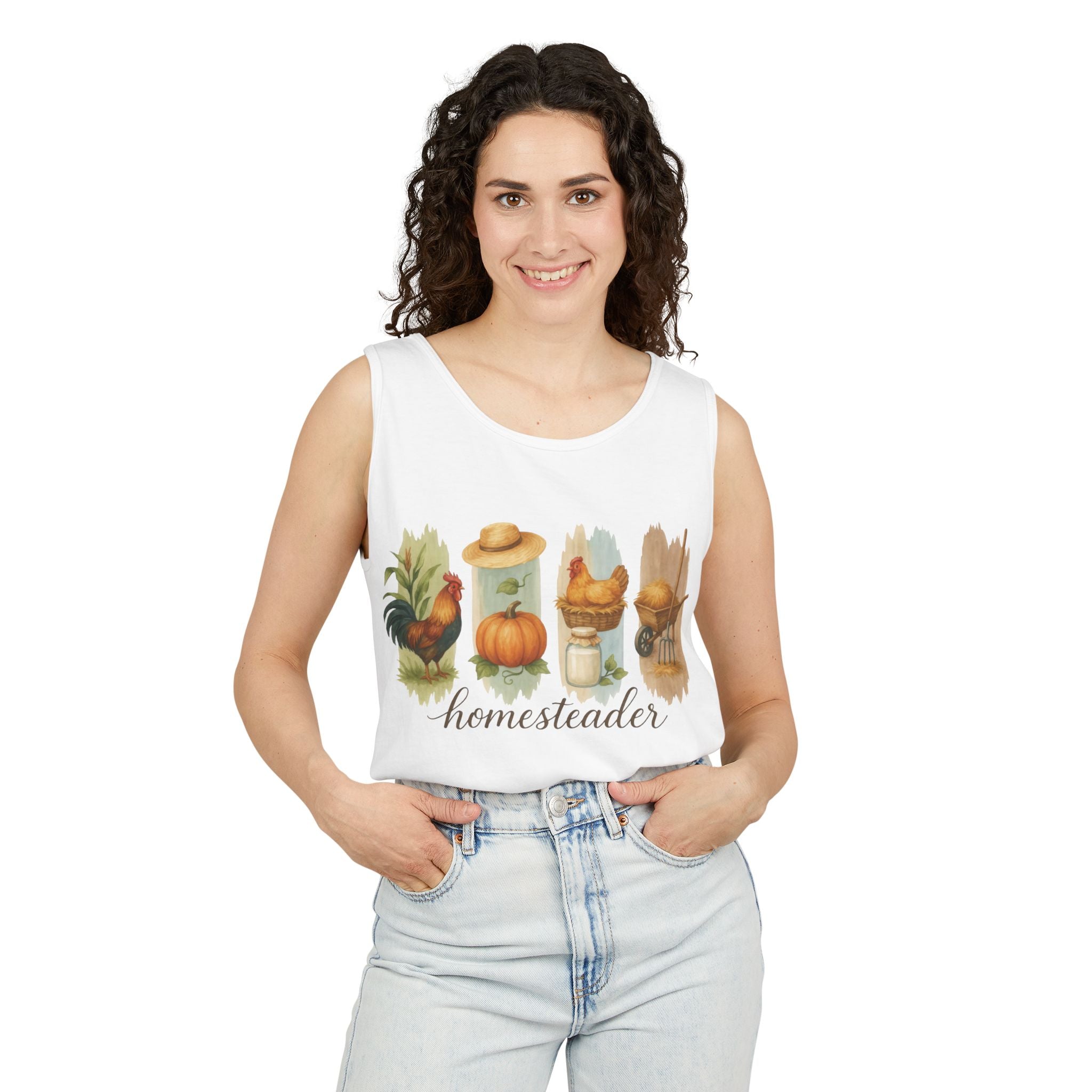 Homestead Women's Graphic Tank - Homesteader | Tank Top by atgodanddesigns