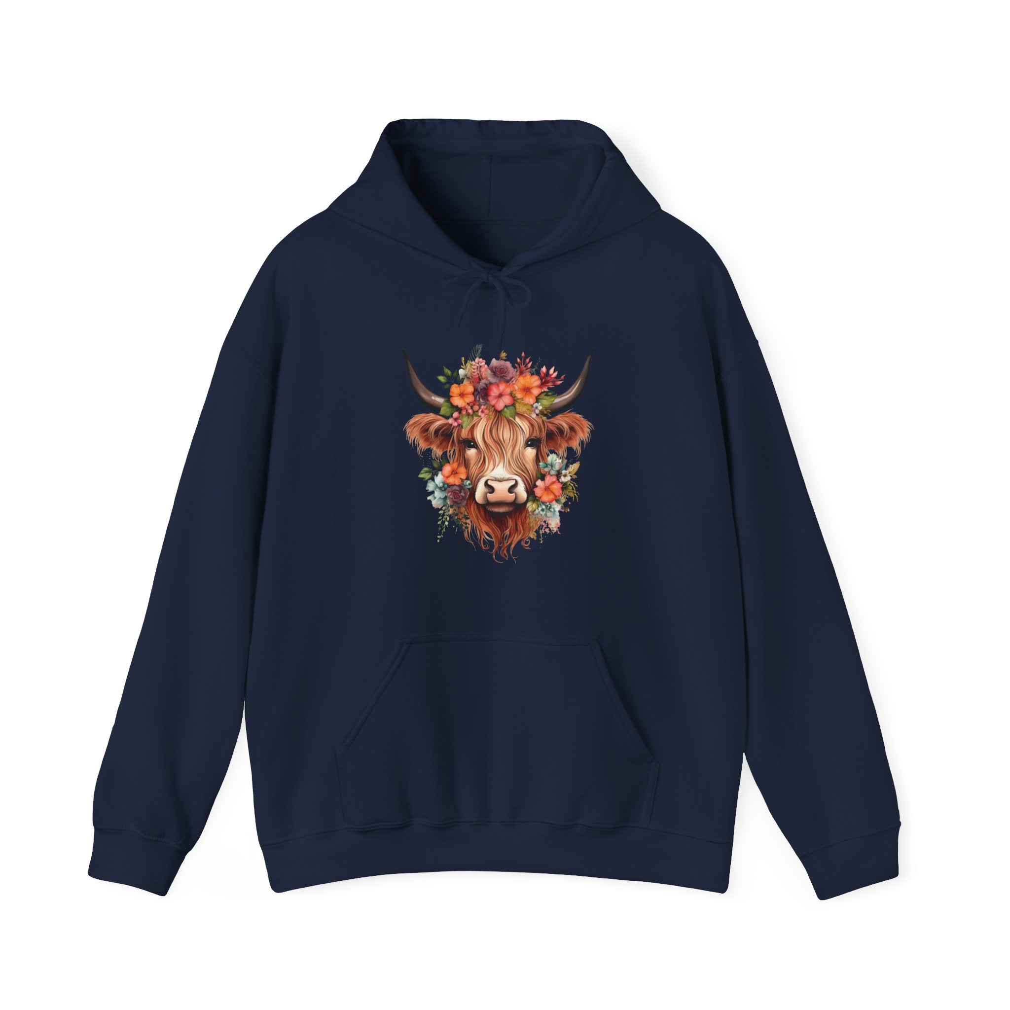 Homestead Women's Hooded Sweatshirt - Cow | Hoodie by atgodanddesigns