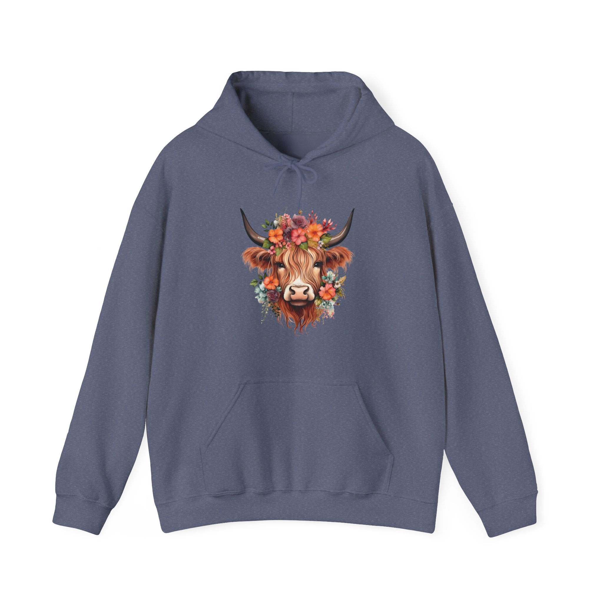 Homestead Women's Hooded Sweatshirt - Cow | Hoodie by atgodanddesigns