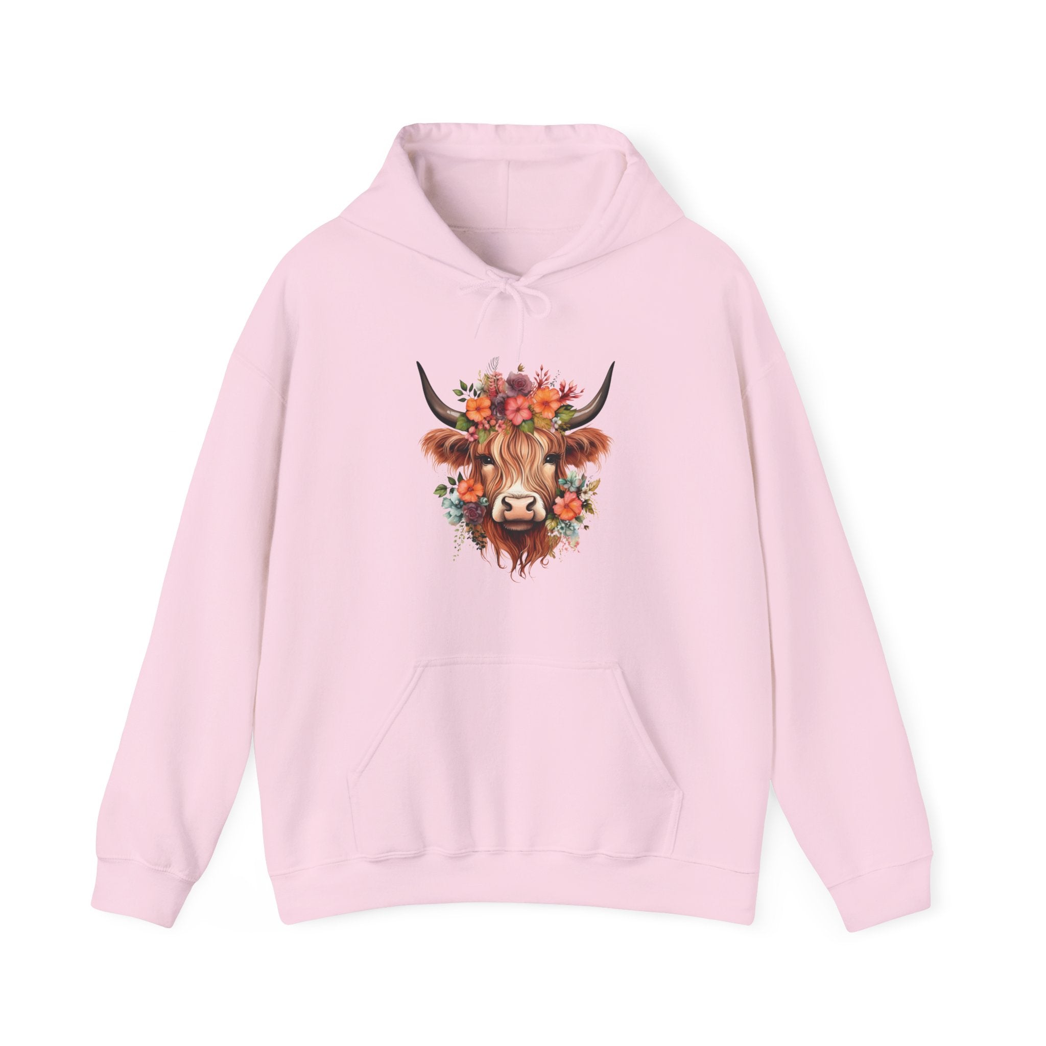 Homestead Women's Hooded Sweatshirt - Cow | Hoodie by atgodanddesigns