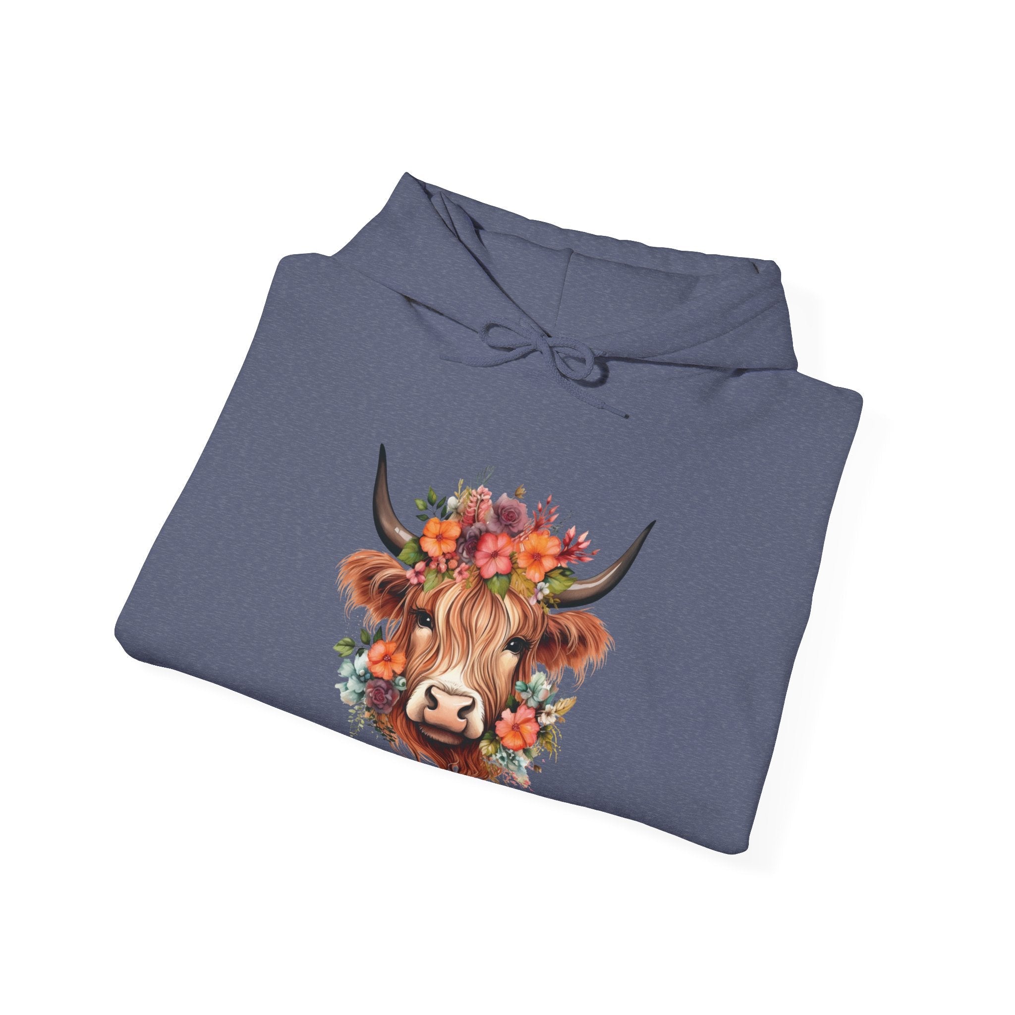 Homestead Women's Hooded Sweatshirt - Cow | Hoodie by atgodanddesigns