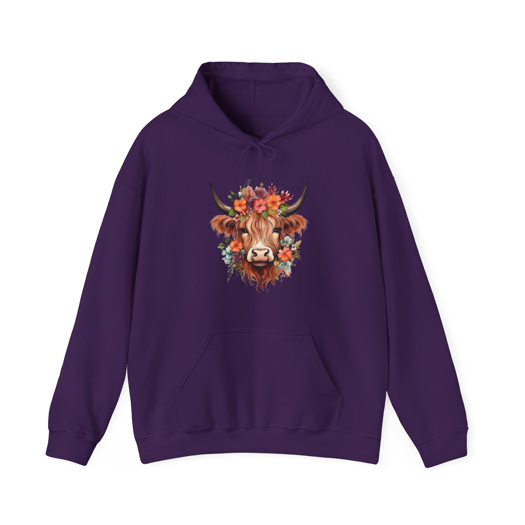 Homestead Women's Hooded Sweatshirt - Cow | Hoodie by atgodanddesigns
