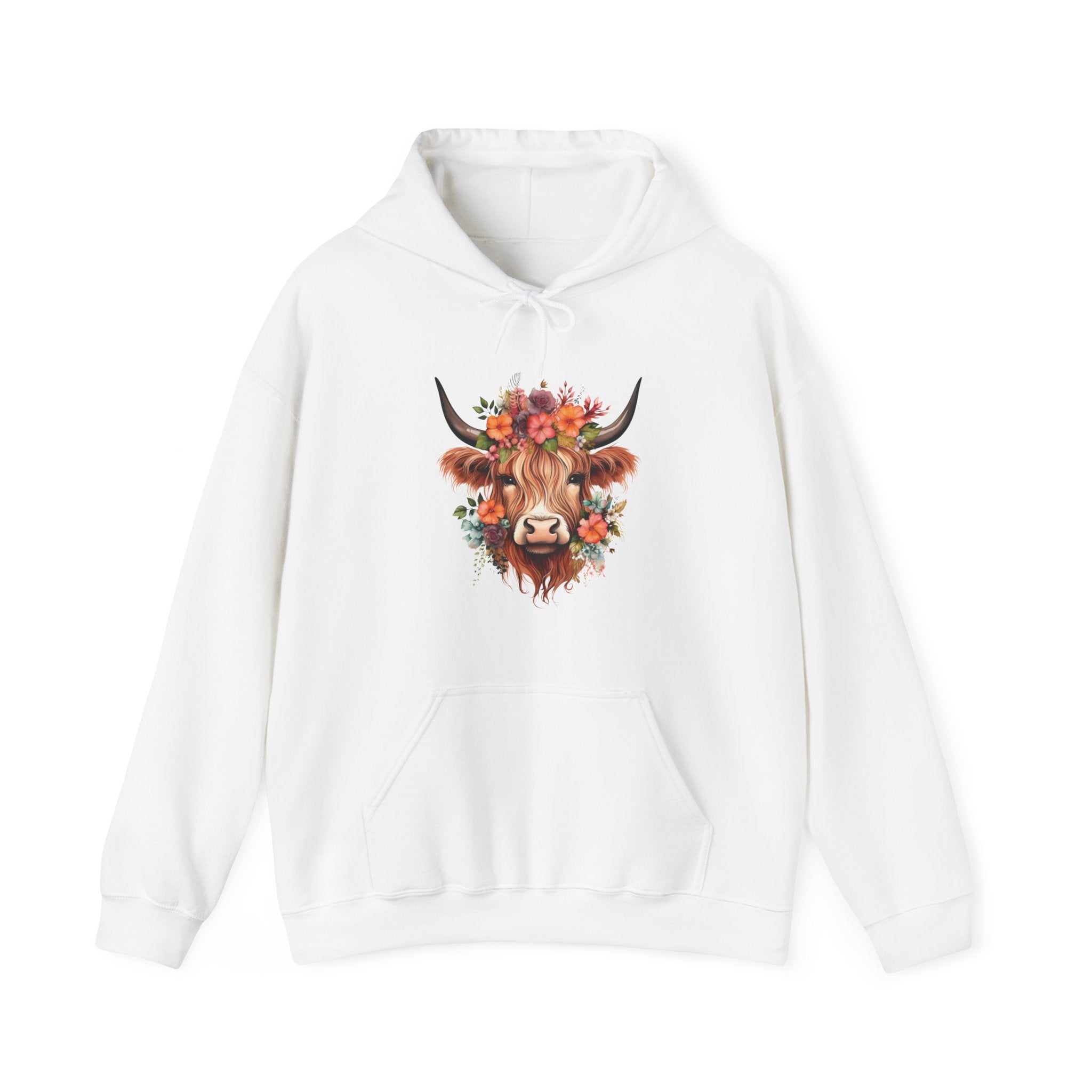 Homestead Women's Hooded Sweatshirt - Cow | Hoodie by atgodanddesigns