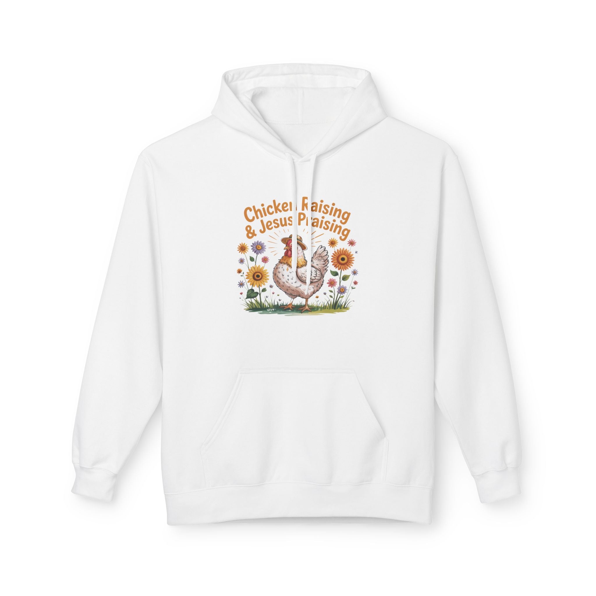 Homestead Women's Hoodie - Chicken Raising & Jesus Praising | Hoodie by atgodanddesigns