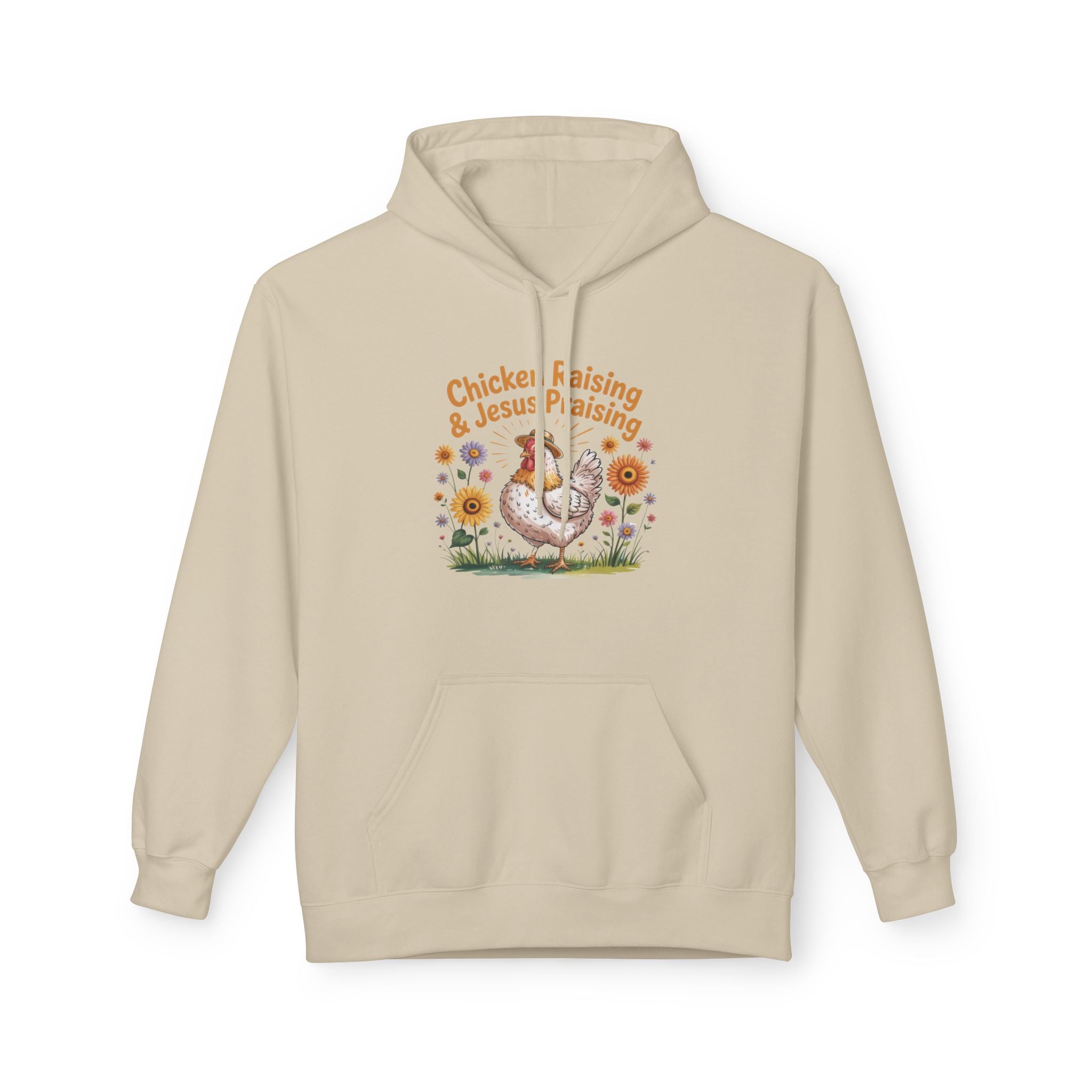 Homestead Women's Hoodie - Chicken Raising & Jesus Praising | Hoodie by atgodanddesigns