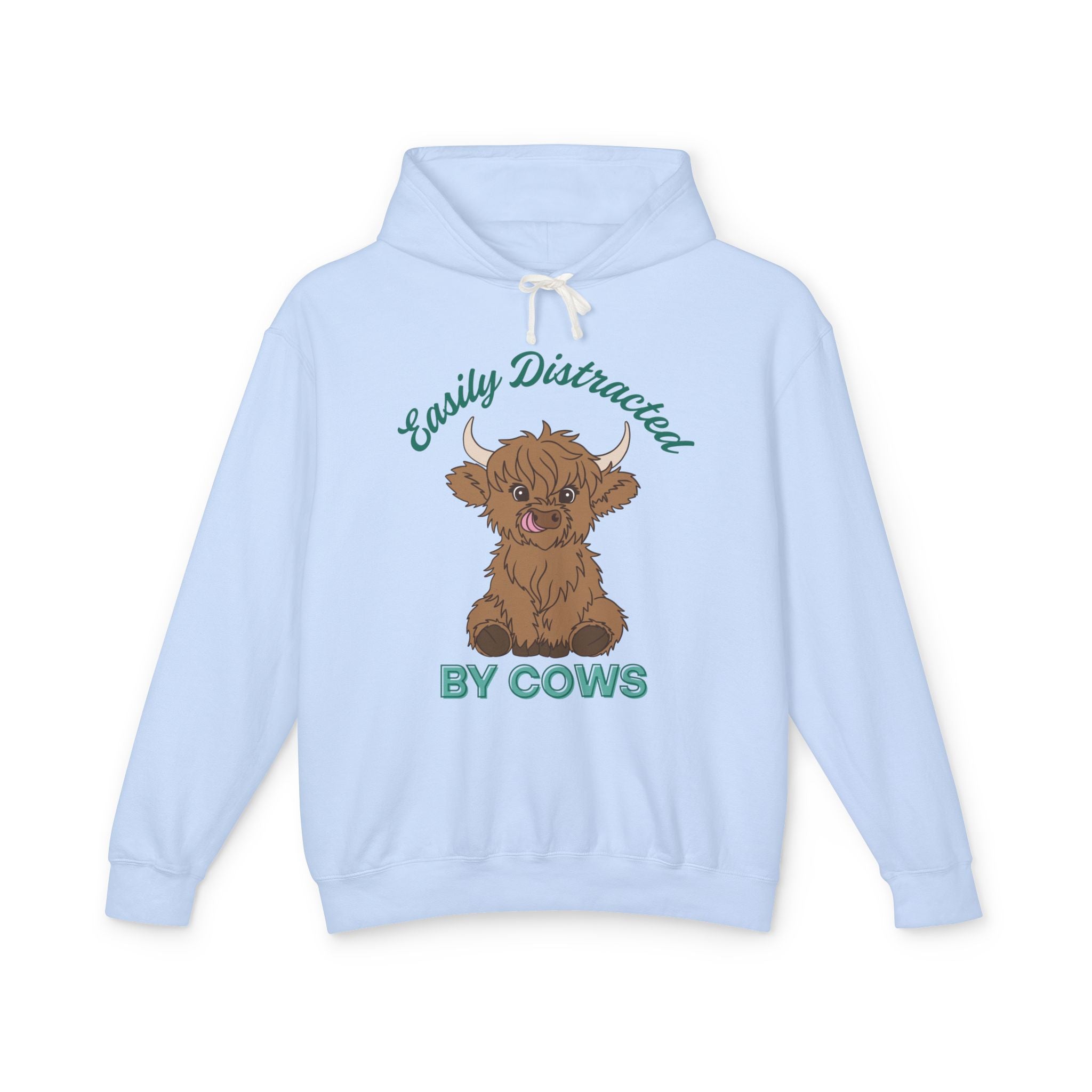 Homestead Women's Hoodie - Easily Distracted By Cows | Hoodie by atgodanddesigns