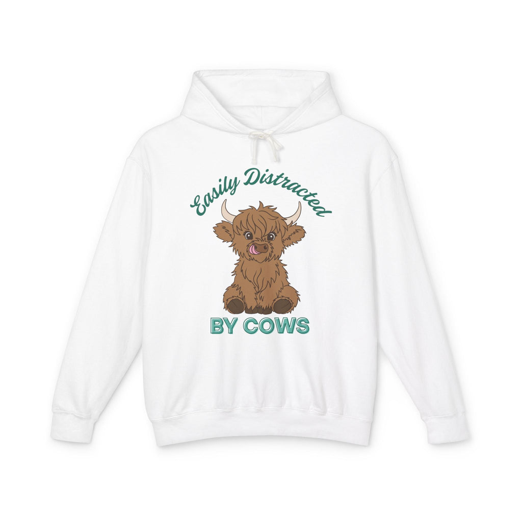 Homestead Women's Hoodie - Easily Distracted By Cows | Hoodie by atgodanddesigns