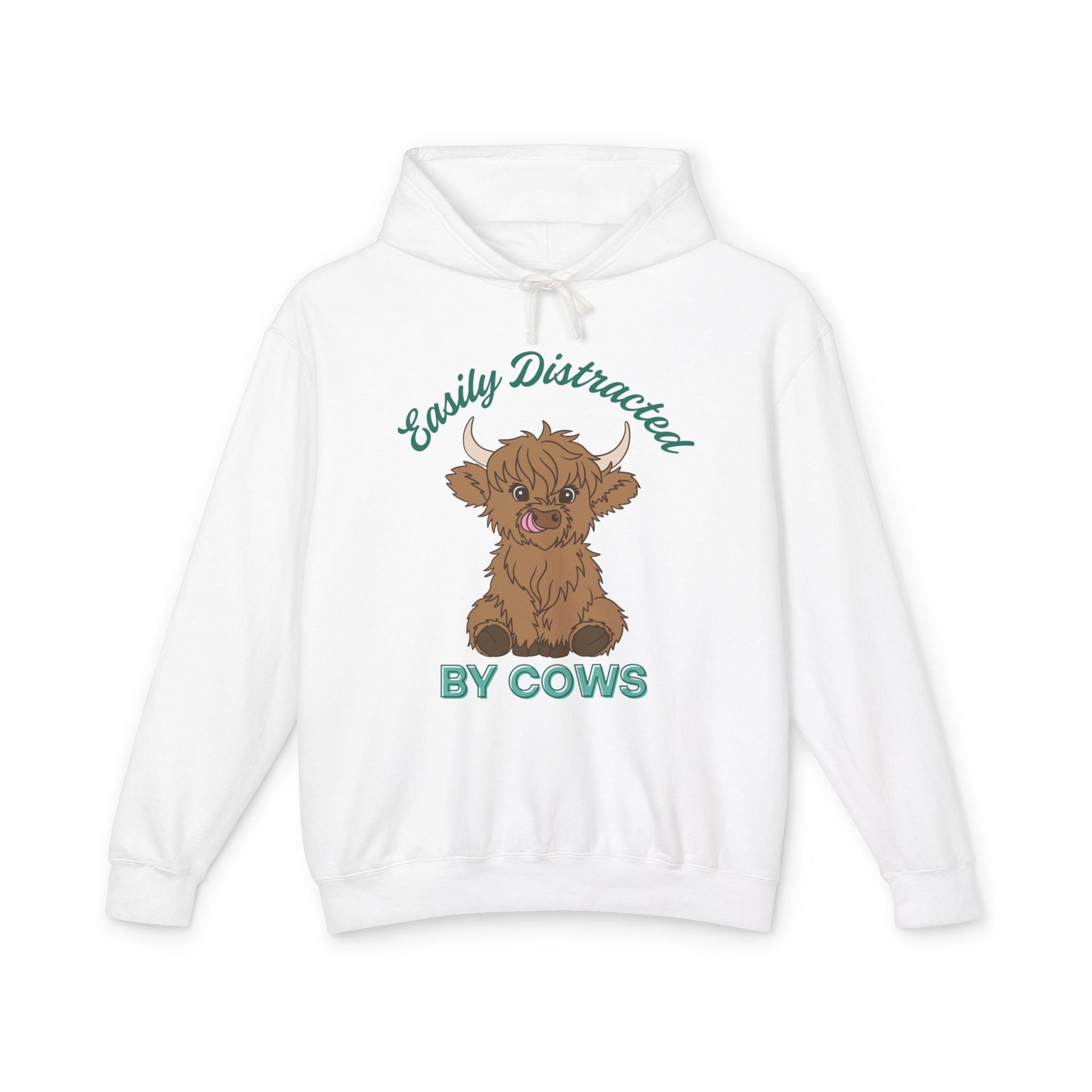 Homestead Women's Hoodie - Easily Distracted By Cows | Hoodie by atgodanddesigns