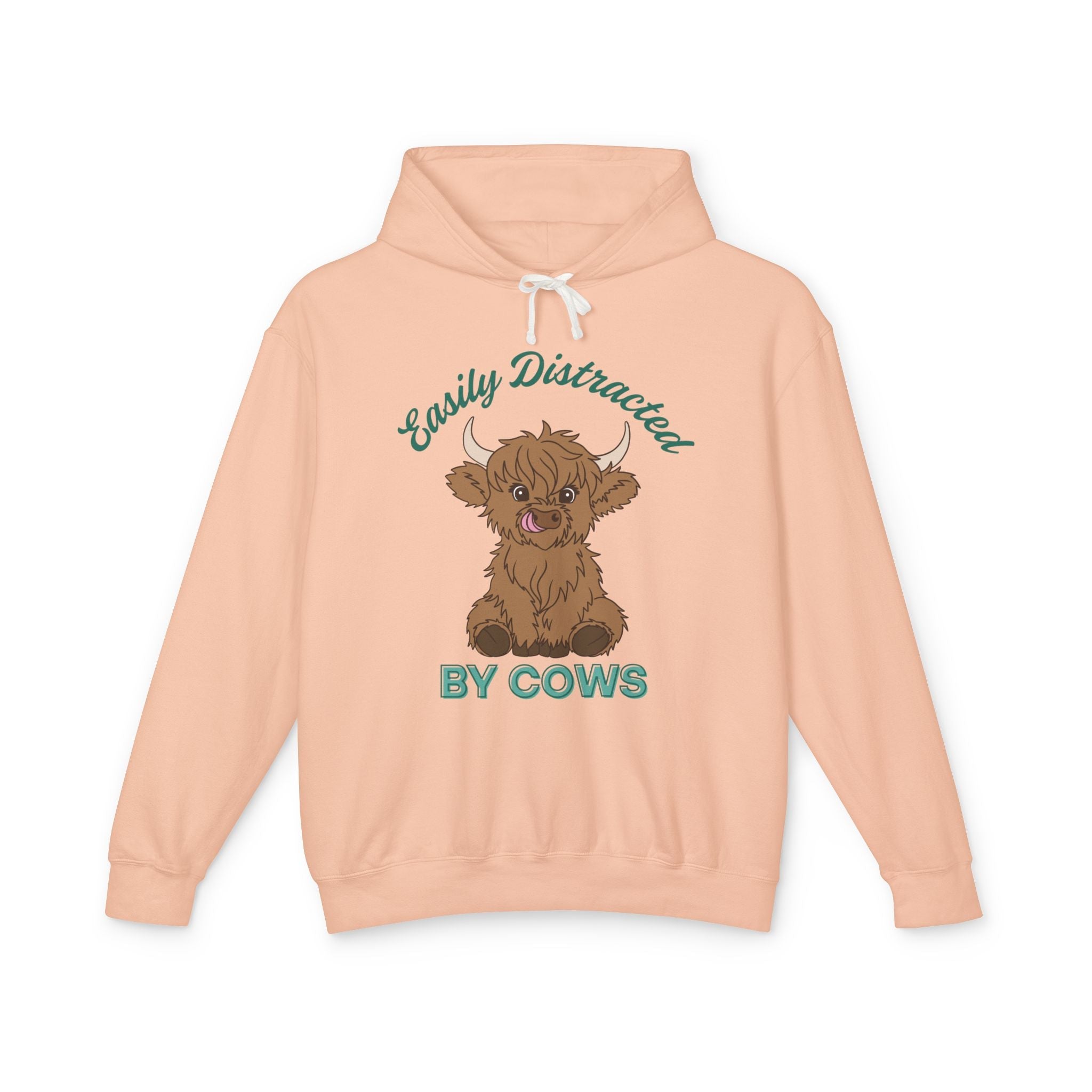 Homestead Women's Hoodie - Easily Distracted By Cows | Hoodie by atgodanddesigns