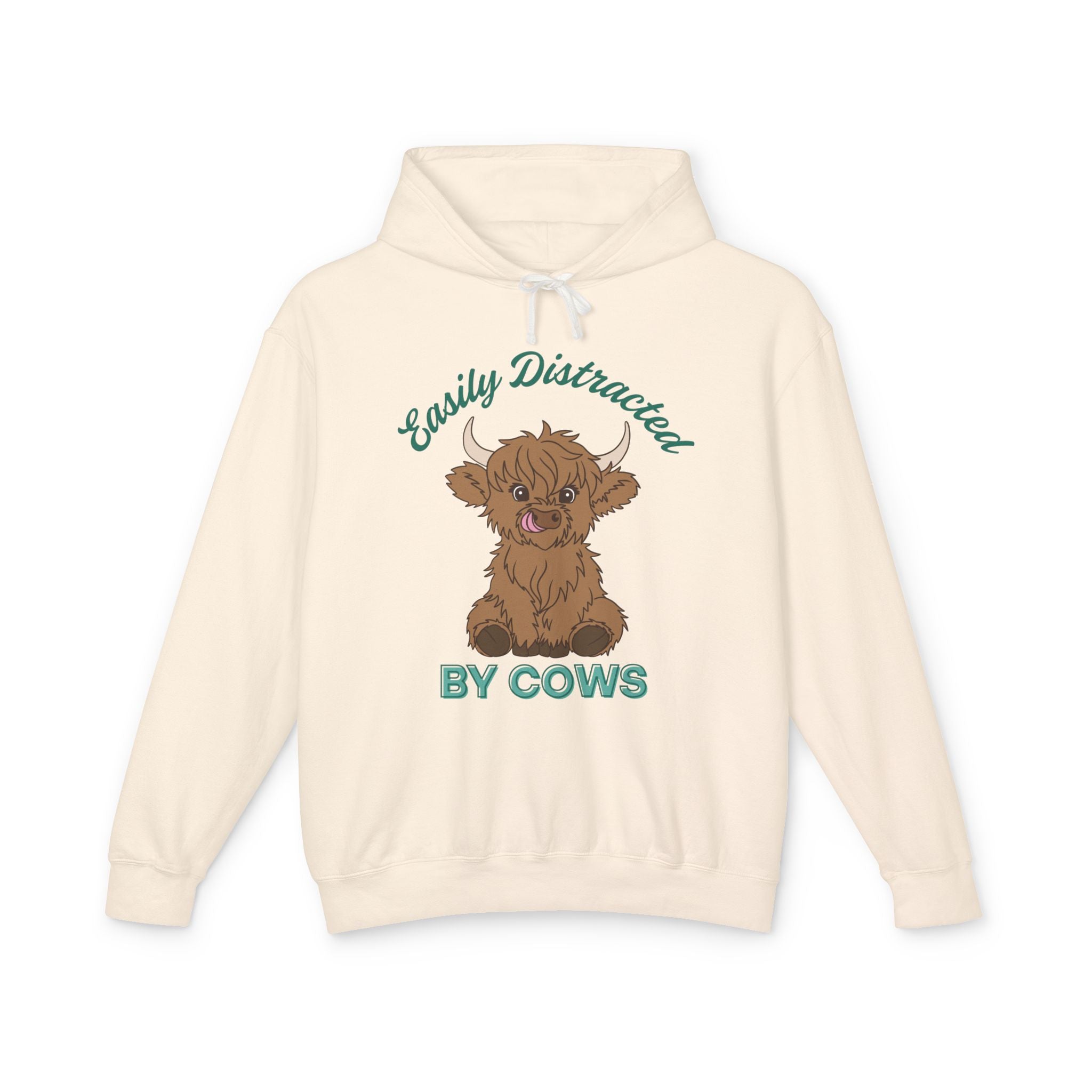 Homestead Women's Hoodie - Easily Distracted By Cows | Hoodie by atgodanddesigns