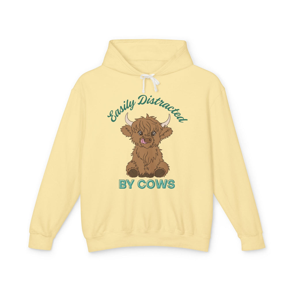 Homestead Women's Hoodie - Easily Distracted By Cows | Hoodie by atgodanddesigns
