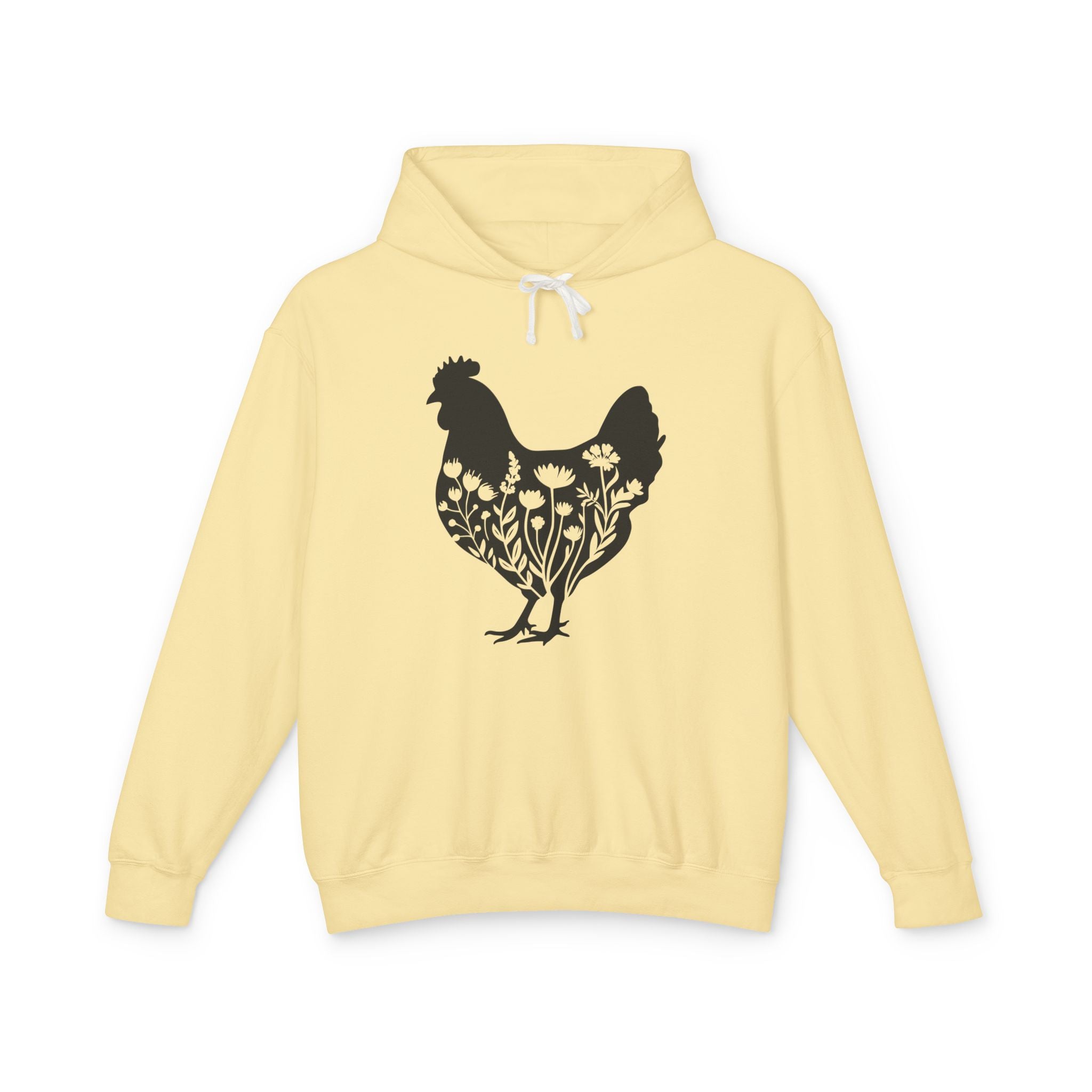 Homestead Women's Hoodie - Floral Chicken | Hoodie by atgodanddesigns