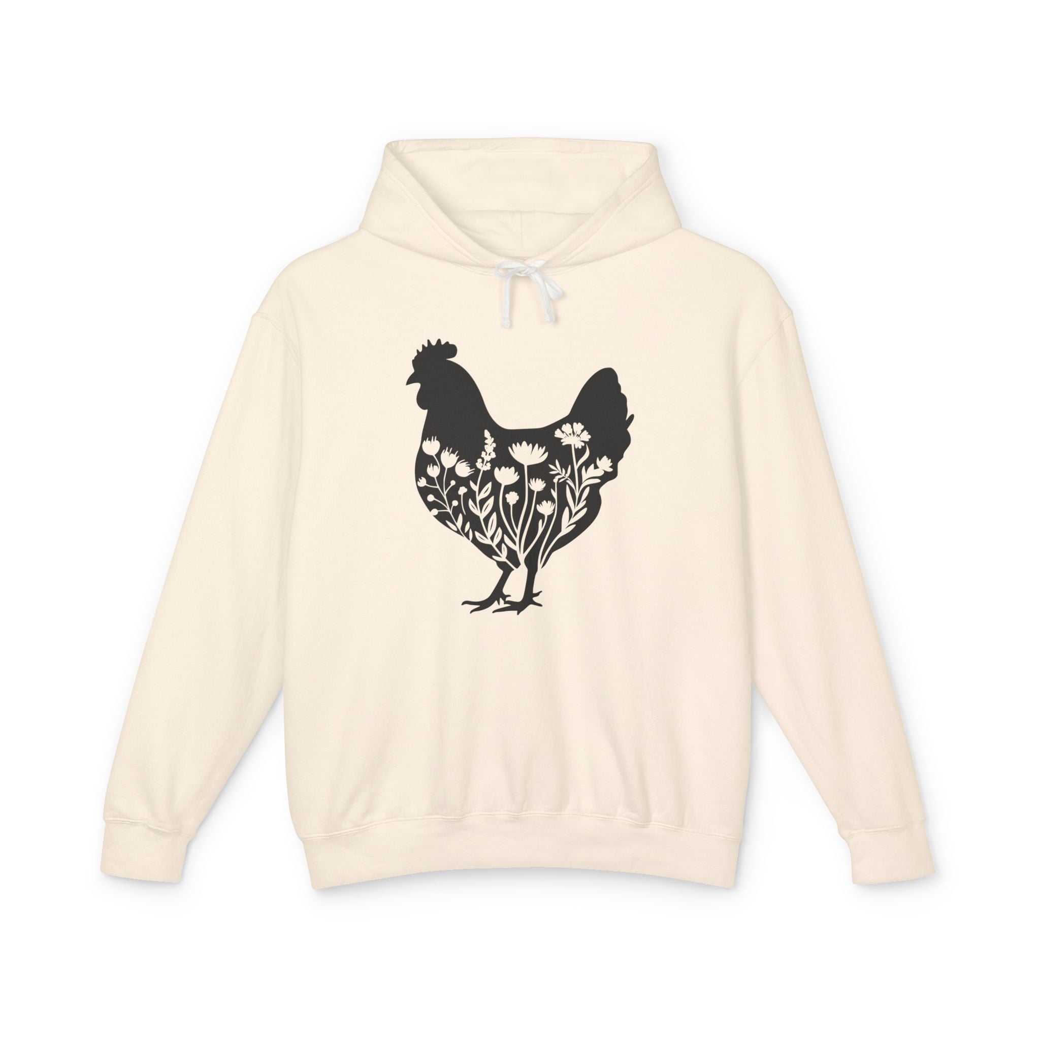 Homestead Women's Hoodie - Floral Chicken | Hoodie by atgodanddesigns