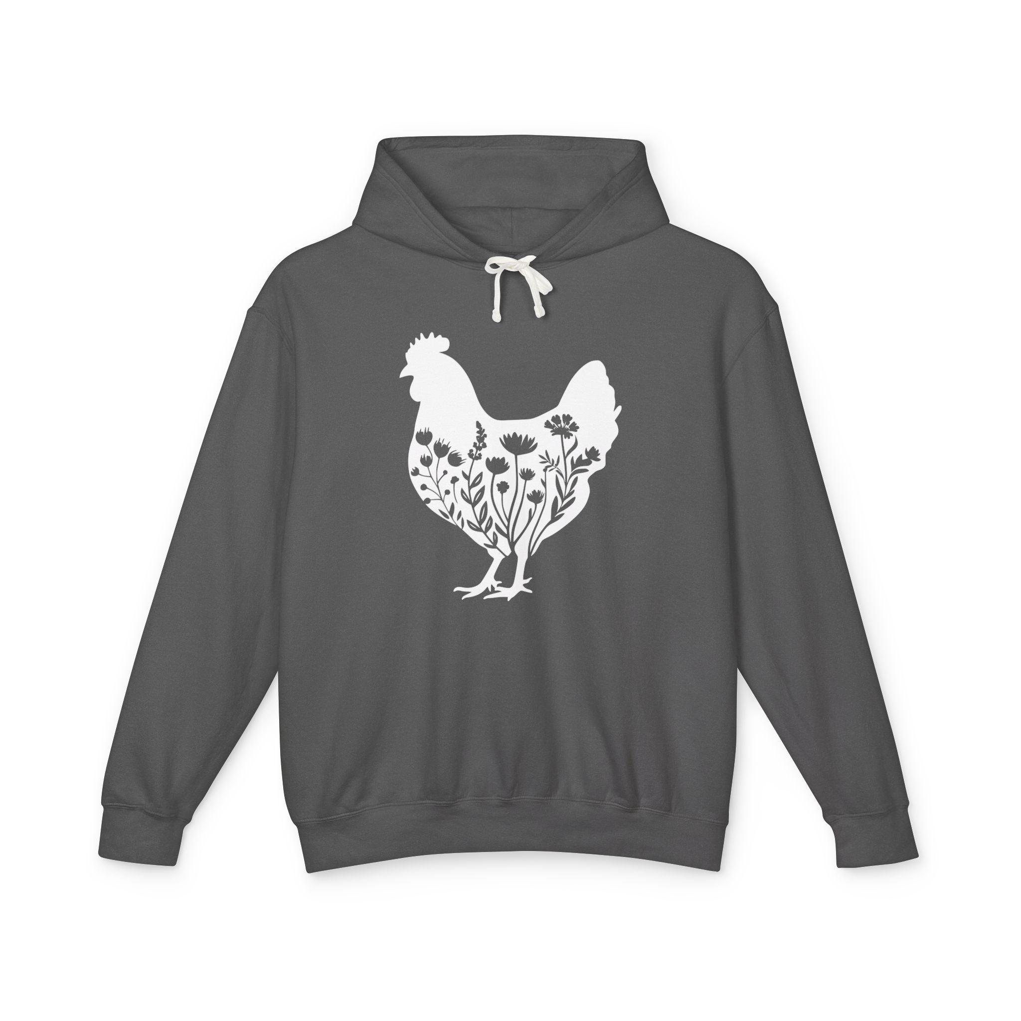 Homestead Women's Hoodie - Floral Chicken | Hoodie by atgodanddesigns