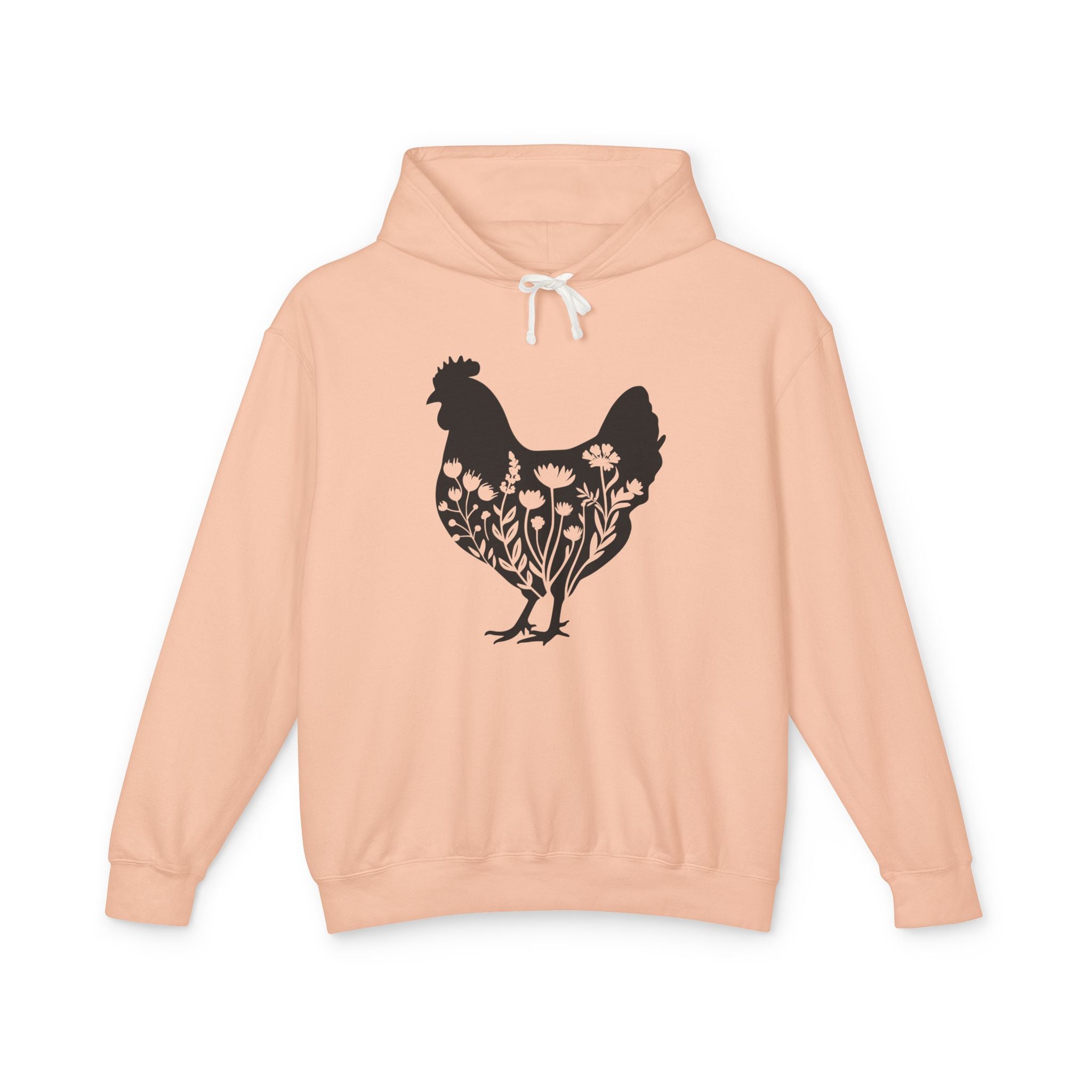 Homestead Women's Hoodie - Floral Chicken | Hoodie by atgodanddesigns