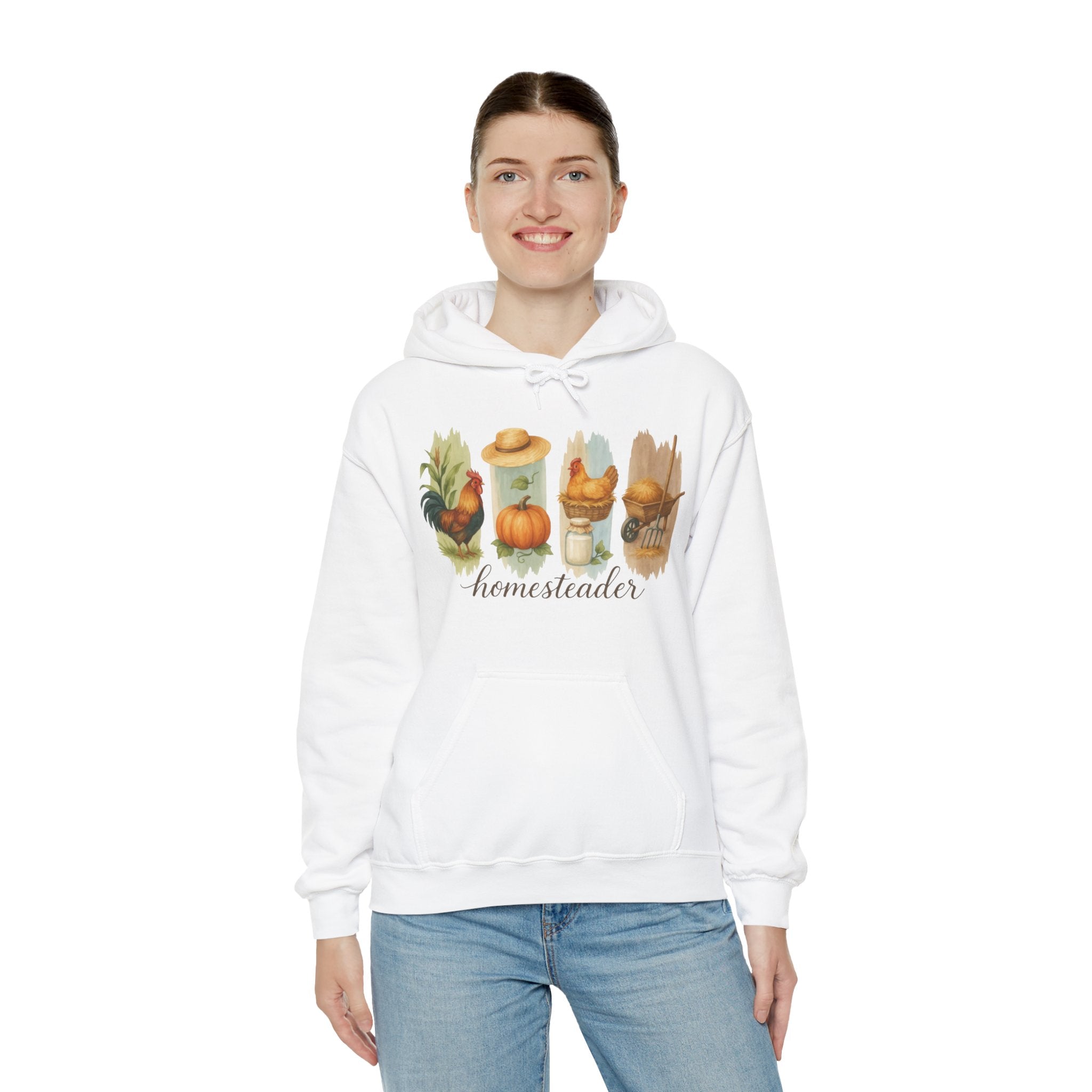 Homestead Women's Hoodie - Homesteader | Hoodie by atgodanddesigns