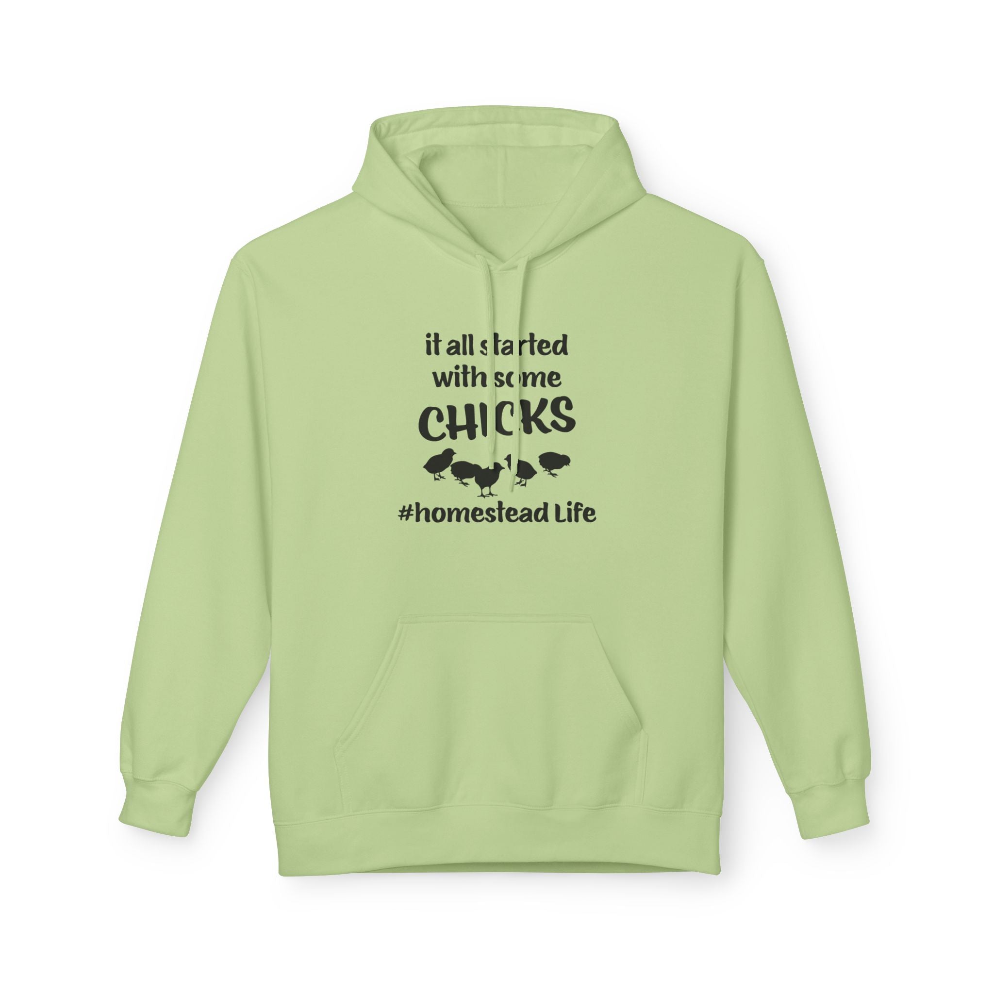 Homestead Women's Hoodie - It All Start With Some Chicks | Hoodie by atgodanddesigns