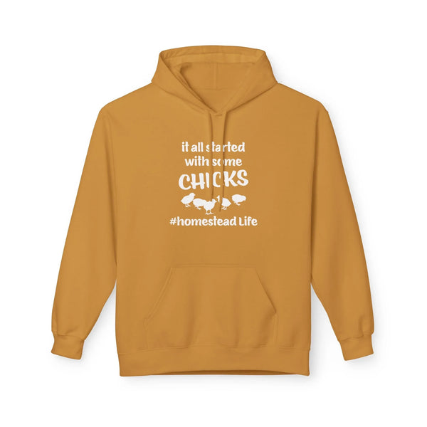 Homestead Women's Hoodie - It All Start With Some Chicks | Hoodie by atgodanddesigns