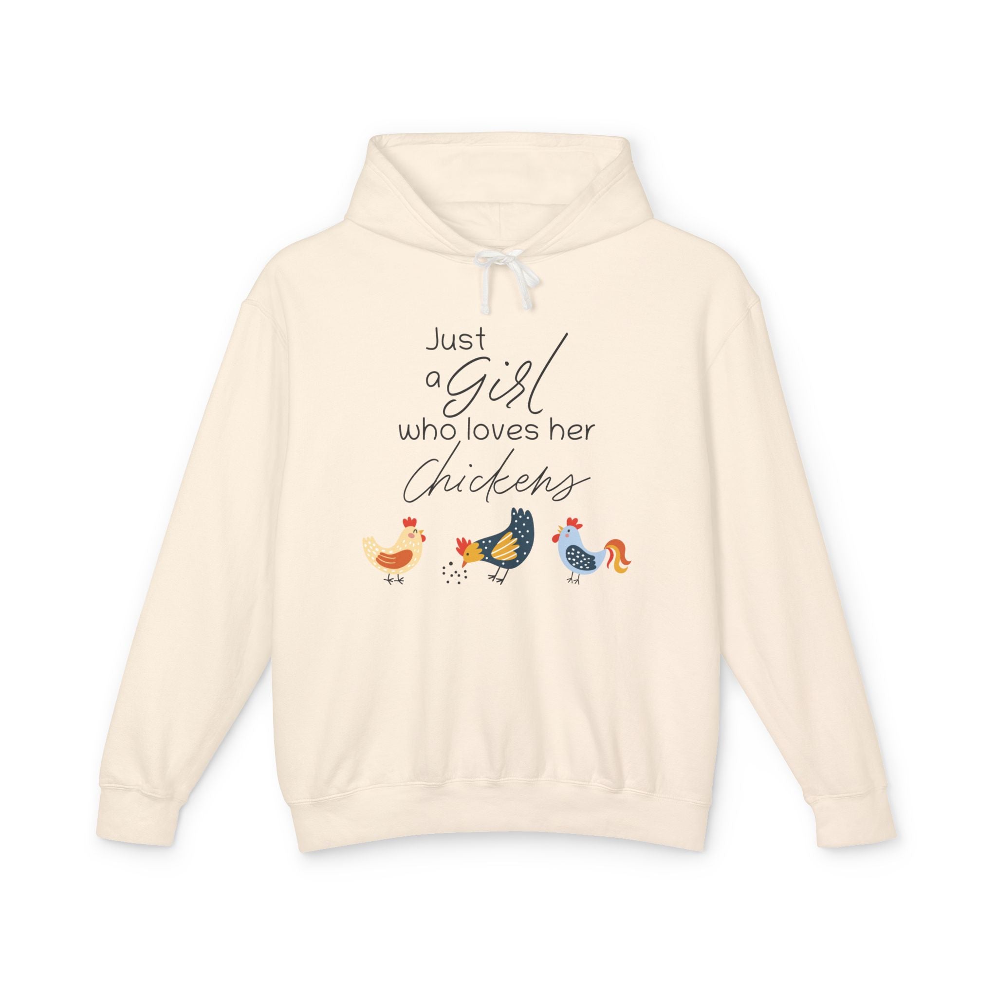 Homestead Women's Hoodie - Just A Girl Who Loves Her Chickens | Hoodie by atgodanddesigns