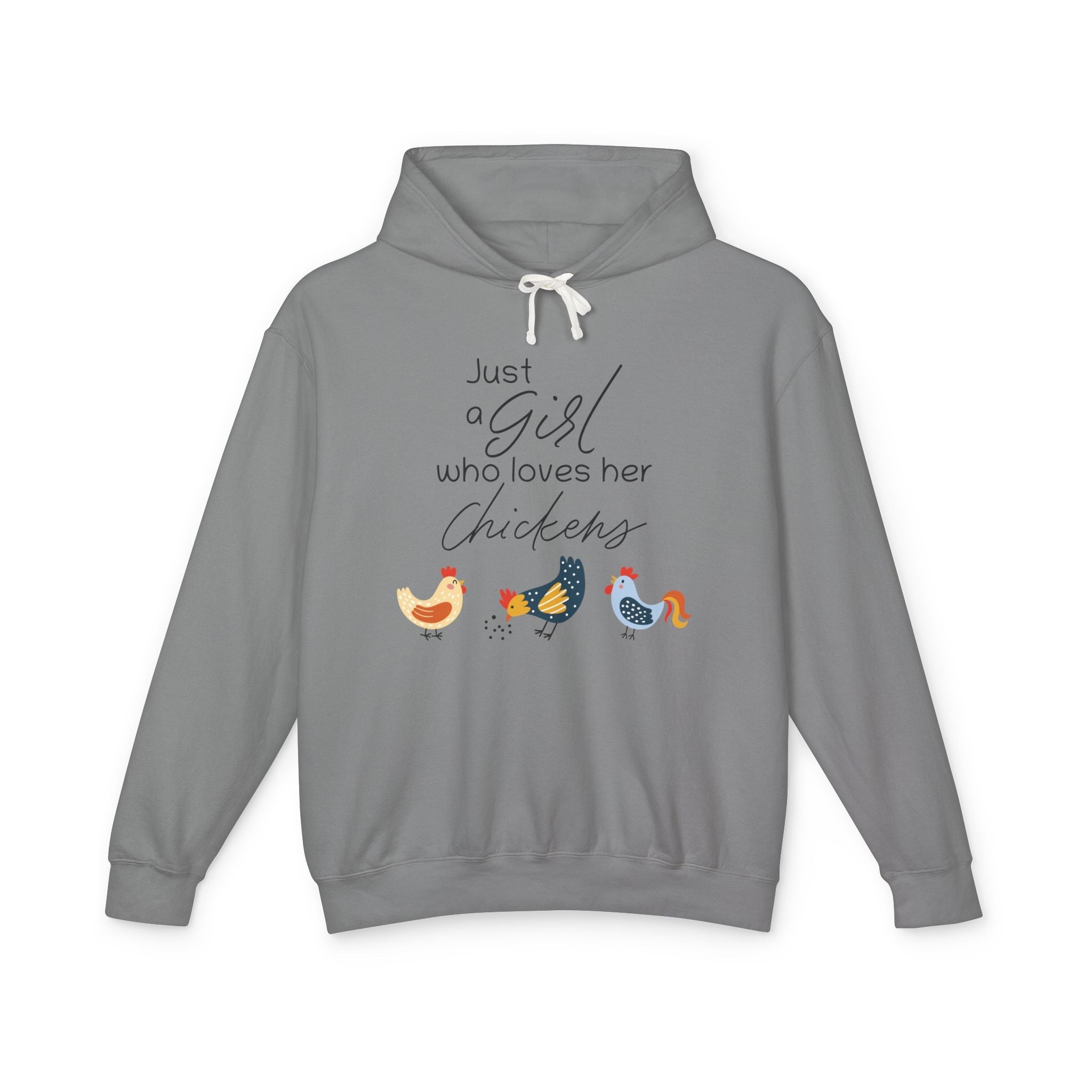 Homestead Women's Hoodie - Just A Girl Who Loves Her Chickens | Hoodie by atgodanddesigns