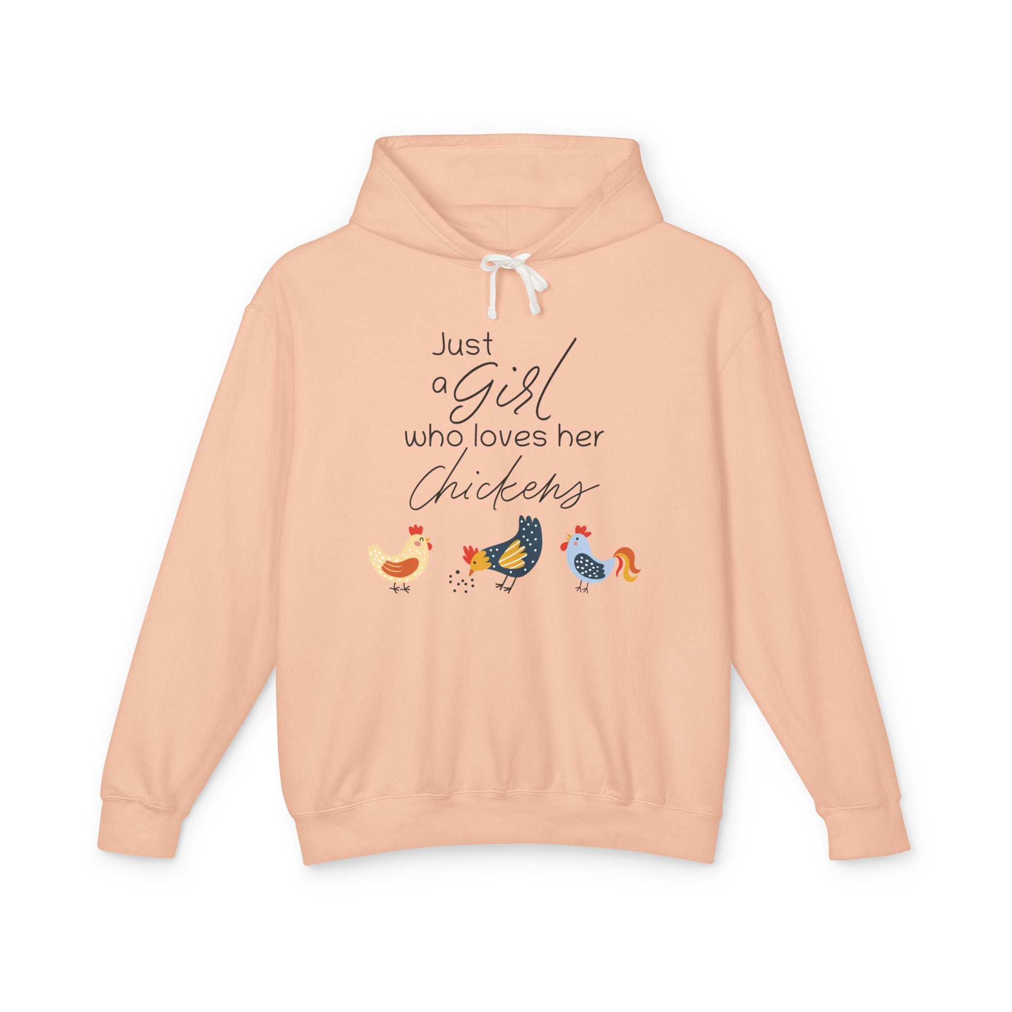 Homestead Women's Hoodie - Just A Girl Who Loves Her Chickens | Hoodie by atgodanddesigns