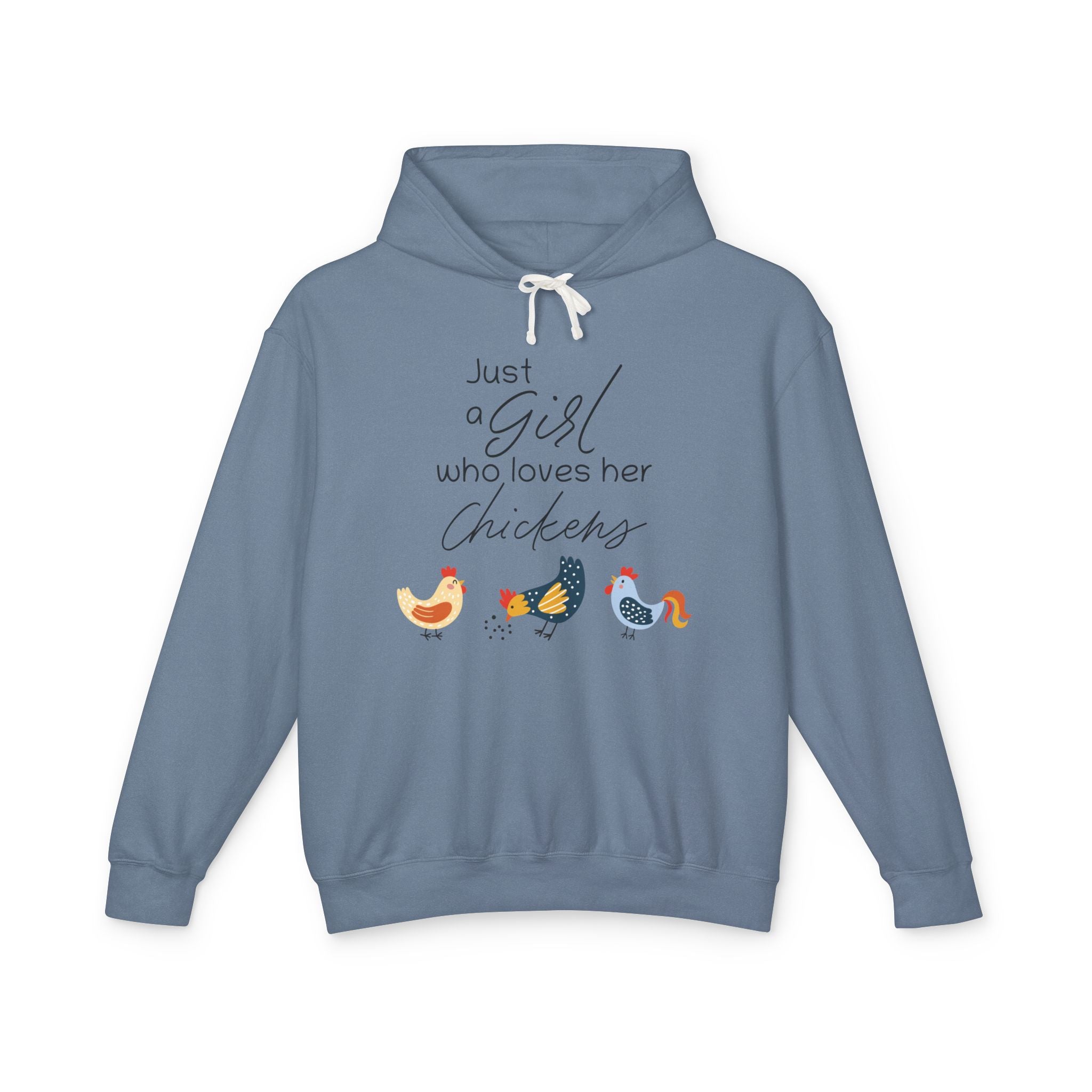 Homestead Women's Hoodie - Just A Girl Who Loves Her Chickens | Hoodie by atgodanddesigns