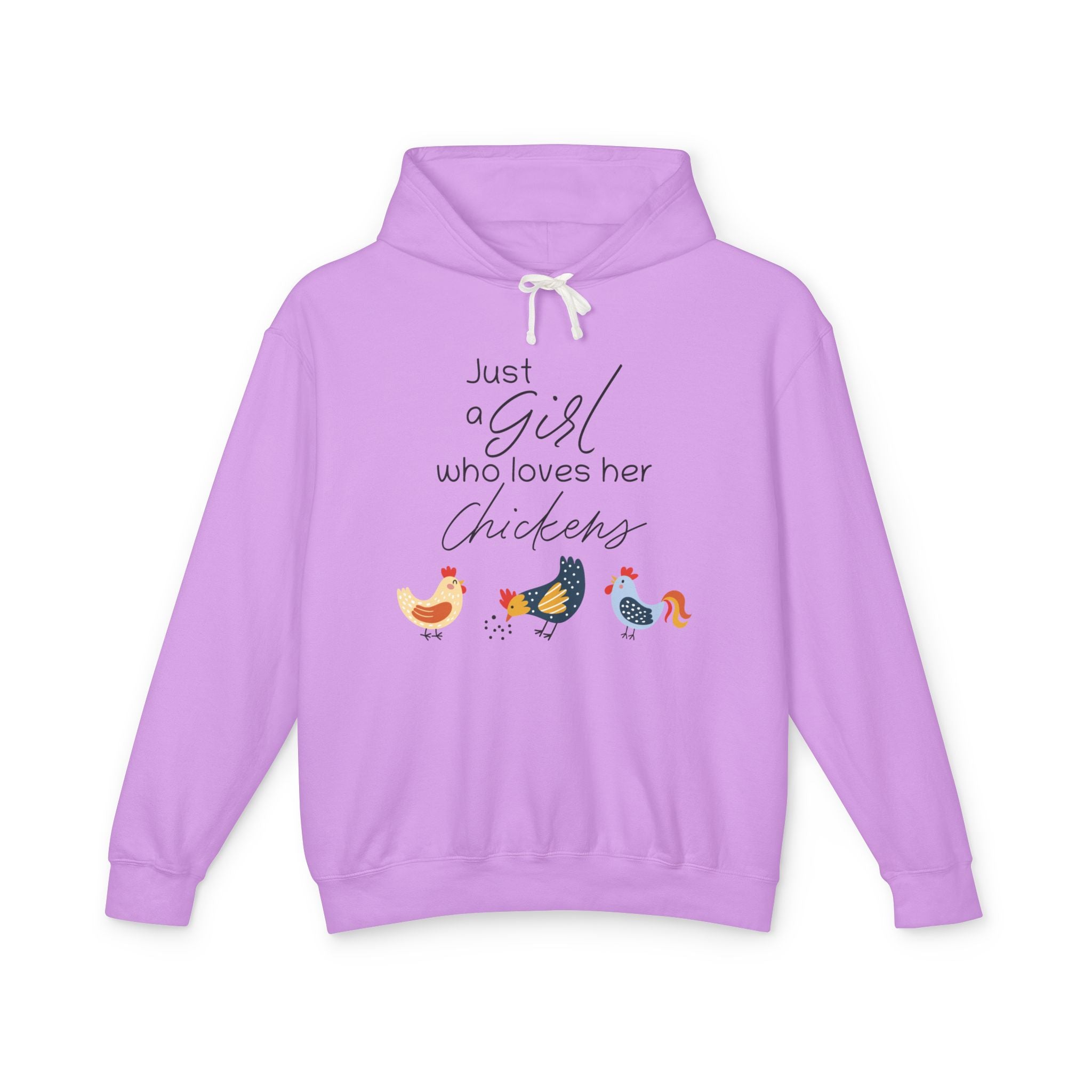 Homestead Women's Hoodie - Just A Girl Who Loves Her Chickens | Hoodie by atgodanddesigns