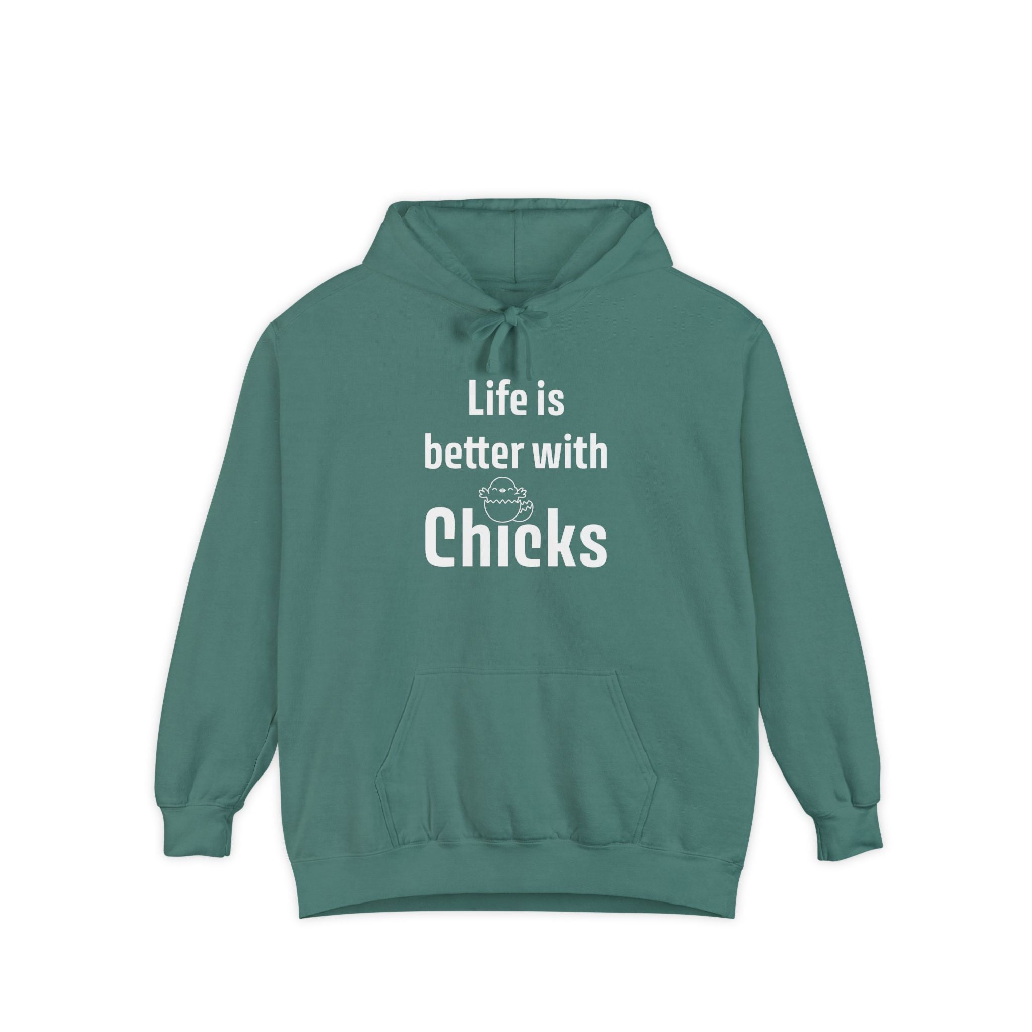 Homestead Women's Hoodie - Life Is Better With Chicks | Hoodie by atgodanddesigns