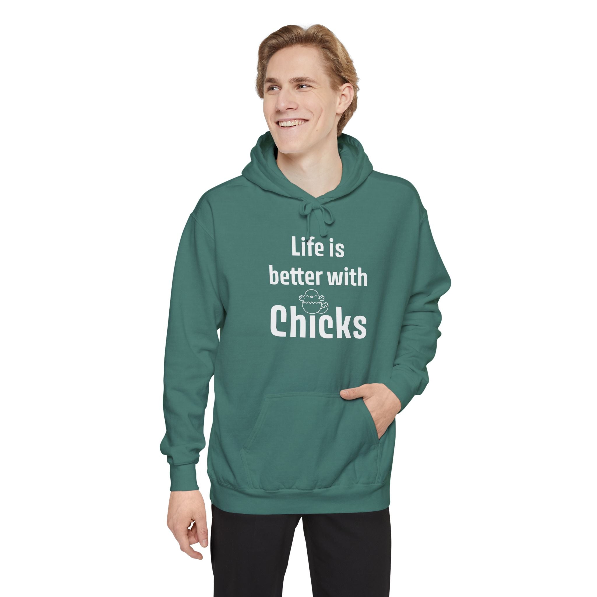 Homestead Women's Hoodie - Life Is Better With Chicks | Hoodie by atgodanddesigns
