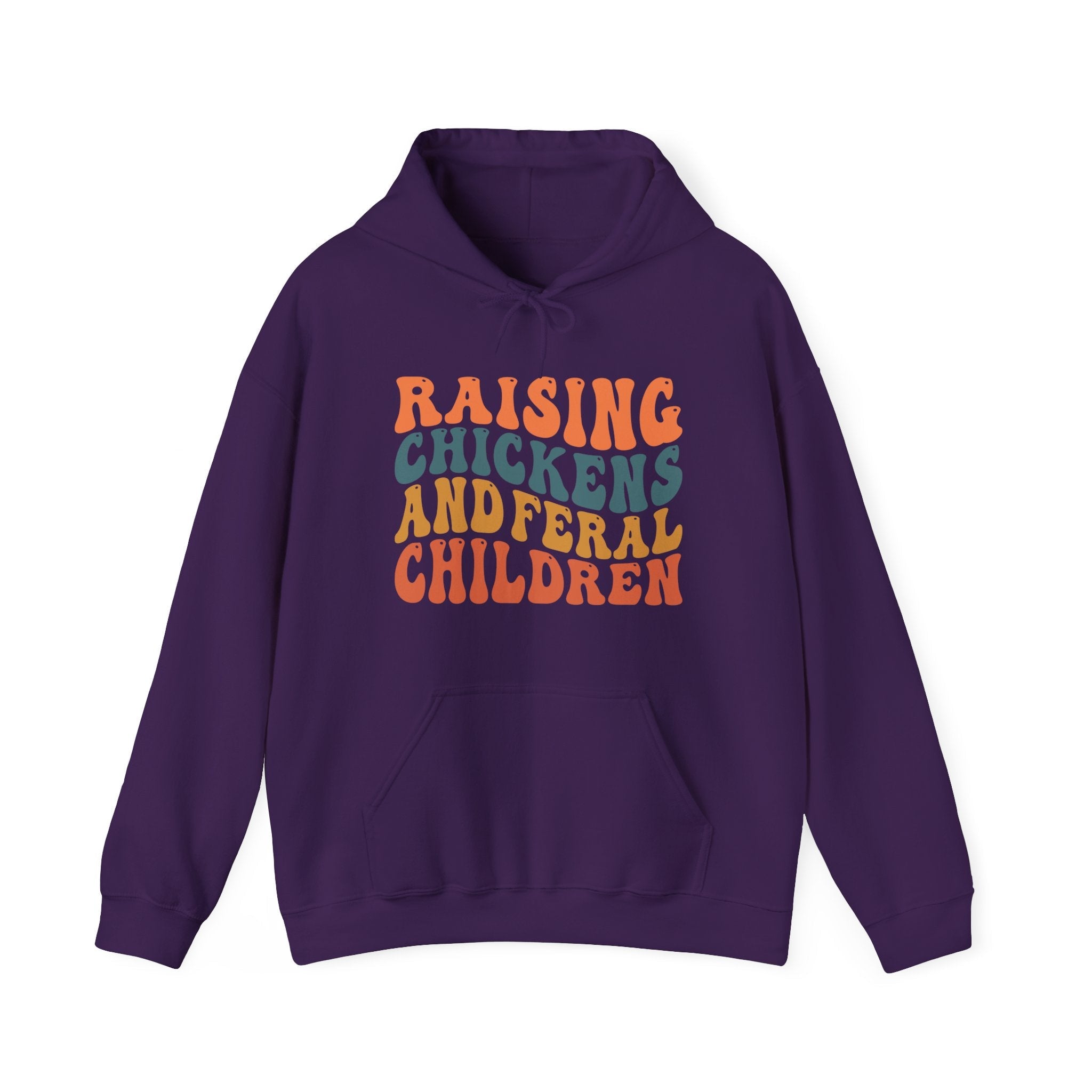 Homestead Women's Hoodie - Raising Chickens & Feral Children | Hoodie by atgodanddesigns