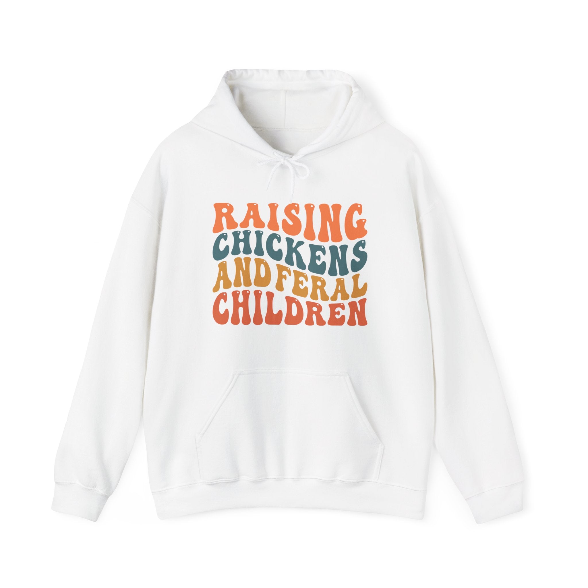 Homestead Women's Hoodie - Raising Chickens & Feral Children | Hoodie by atgodanddesigns