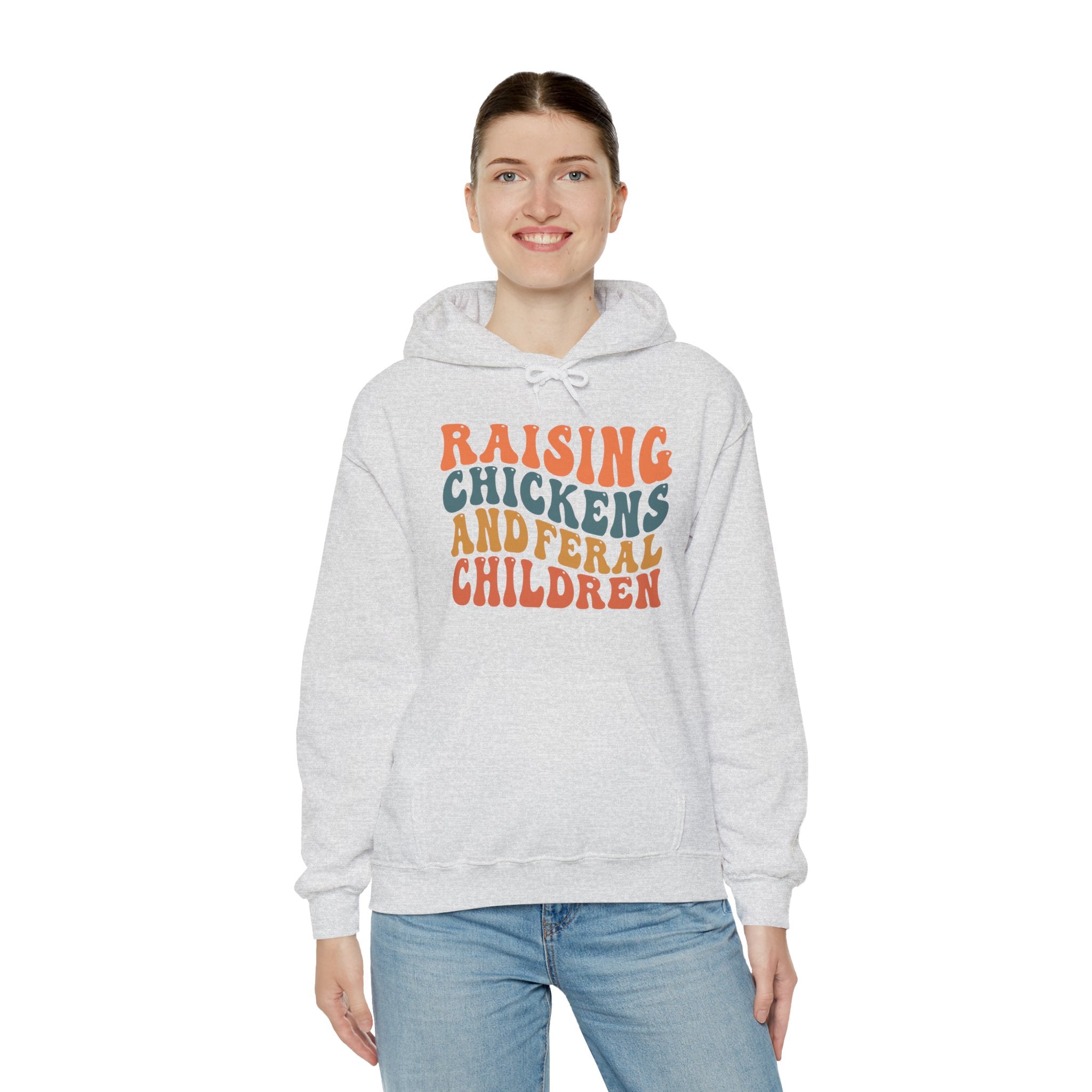 Homestead Women's Hoodie - Raising Chickens & Feral Children | Hoodie by atgodanddesigns