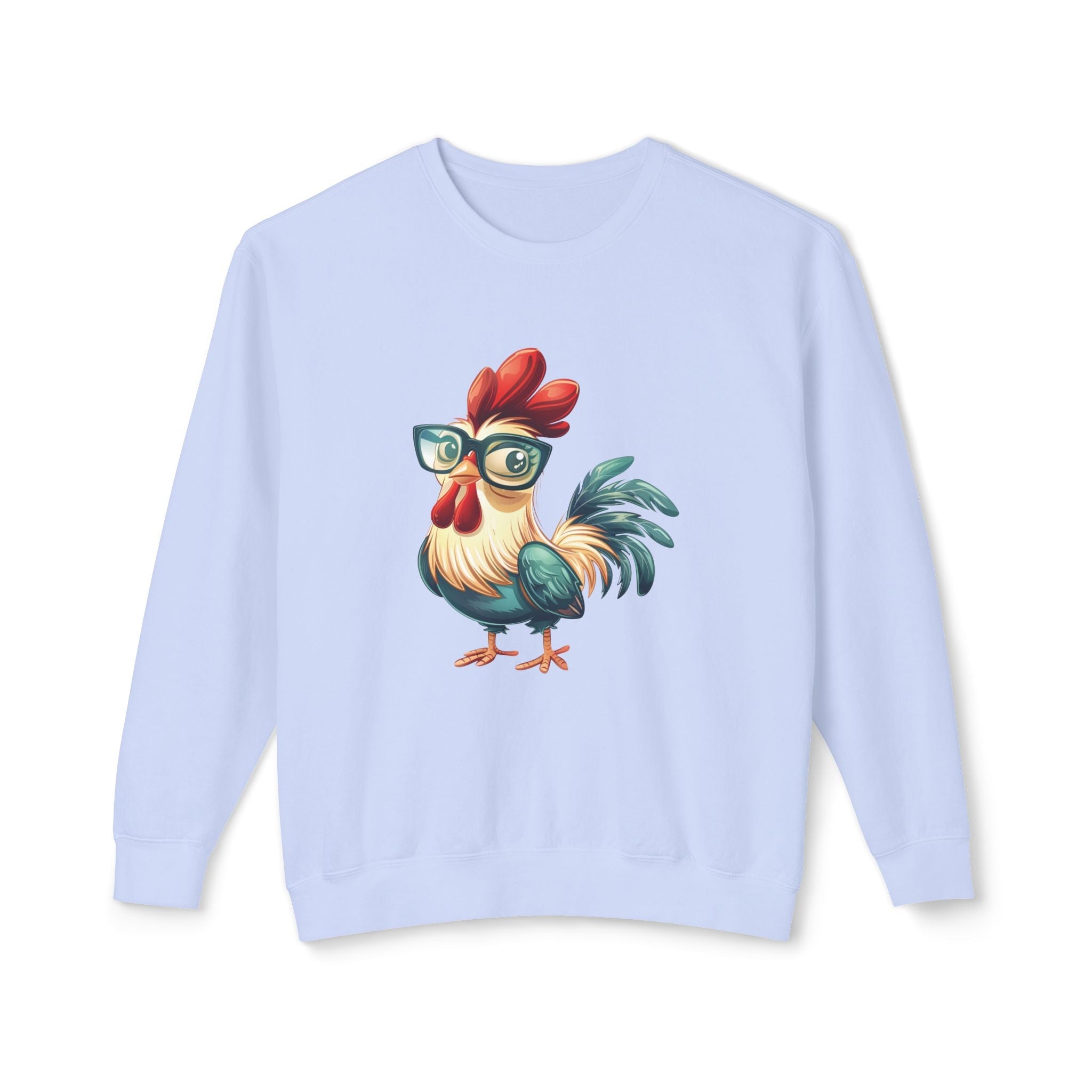Homestead Women's Long Sleeve - Chicken With Glasses | Sweatshirt by atgodanddesigns