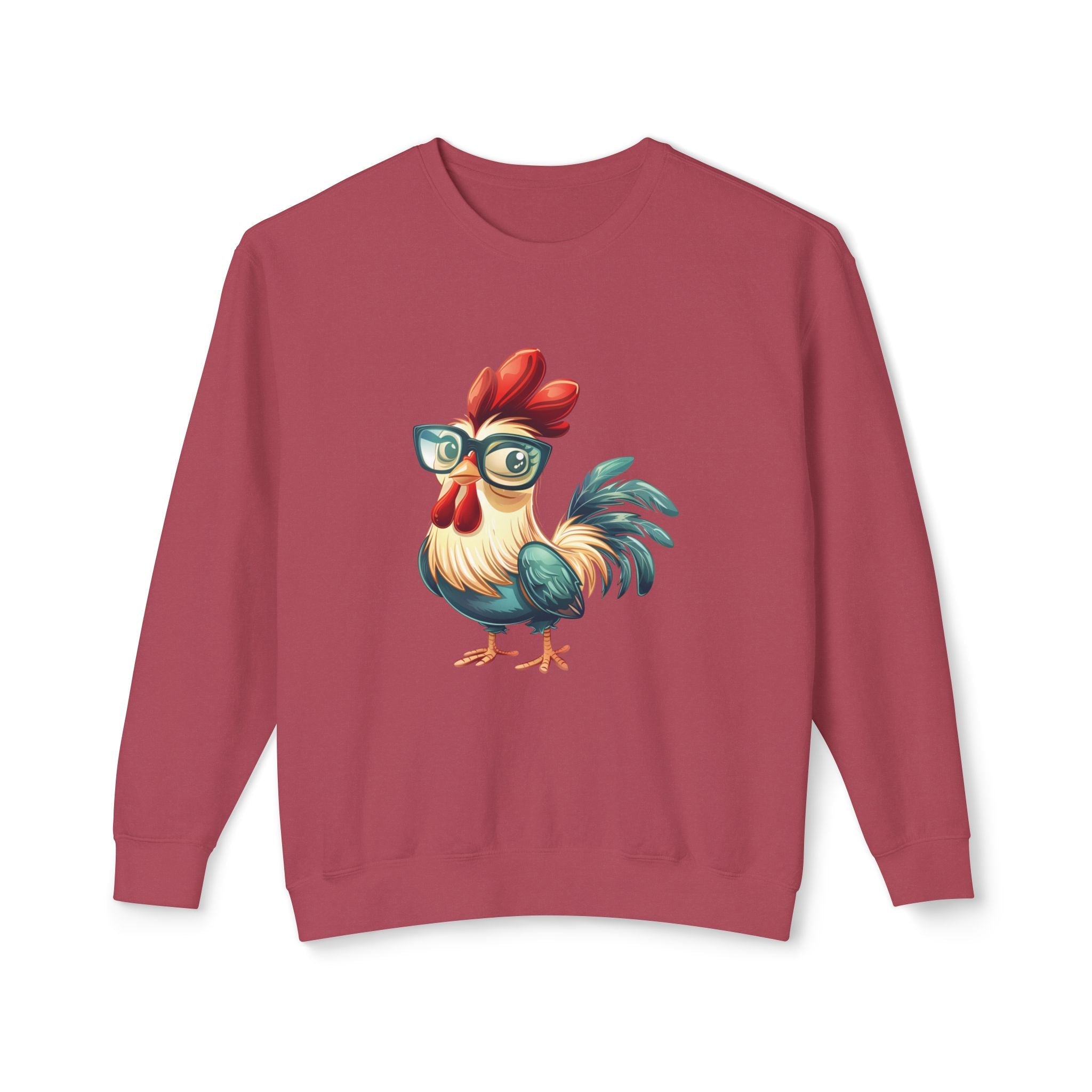 Homestead Women's Long Sleeve - Chicken With Glasses | Sweatshirt by atgodanddesigns