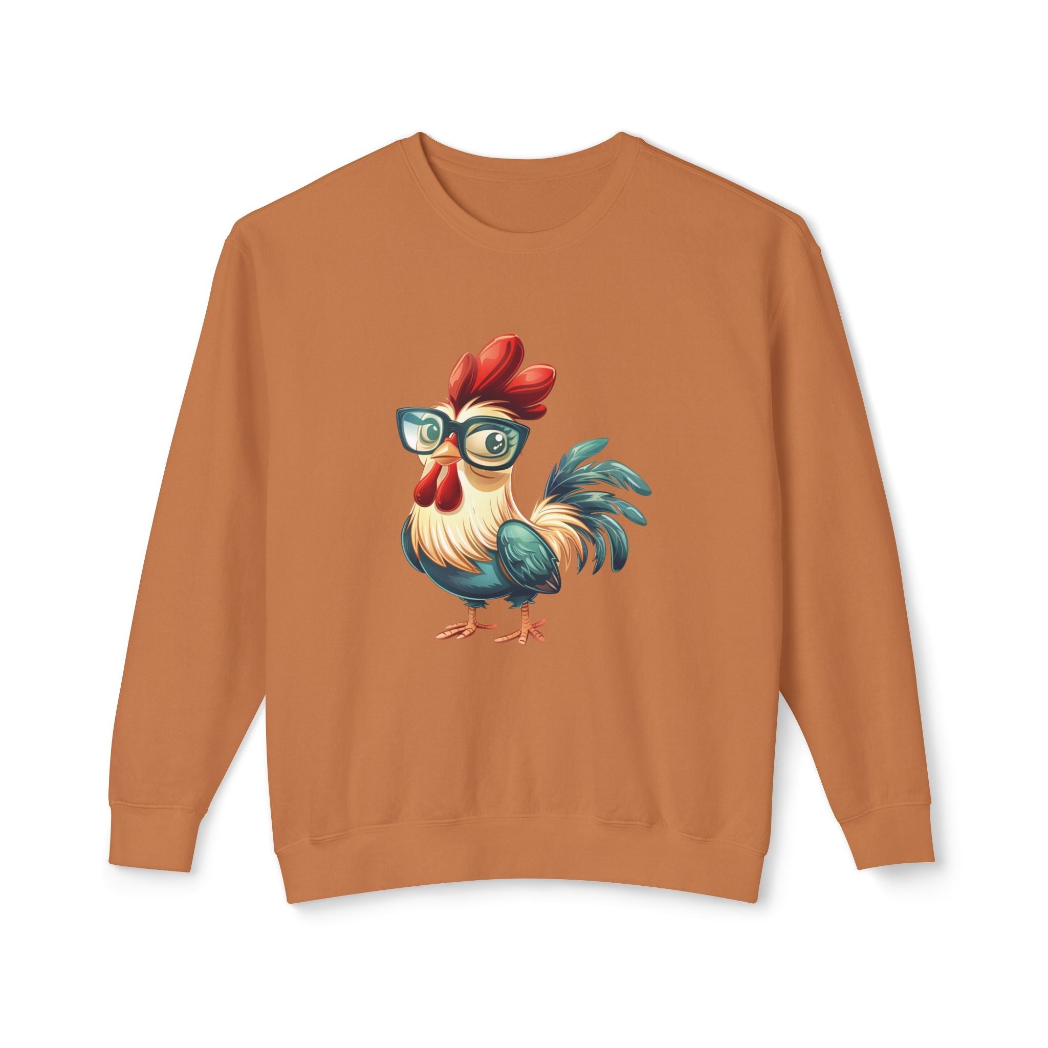 Homestead Women's Long Sleeve - Chicken With Glasses | Sweatshirt by atgodanddesigns