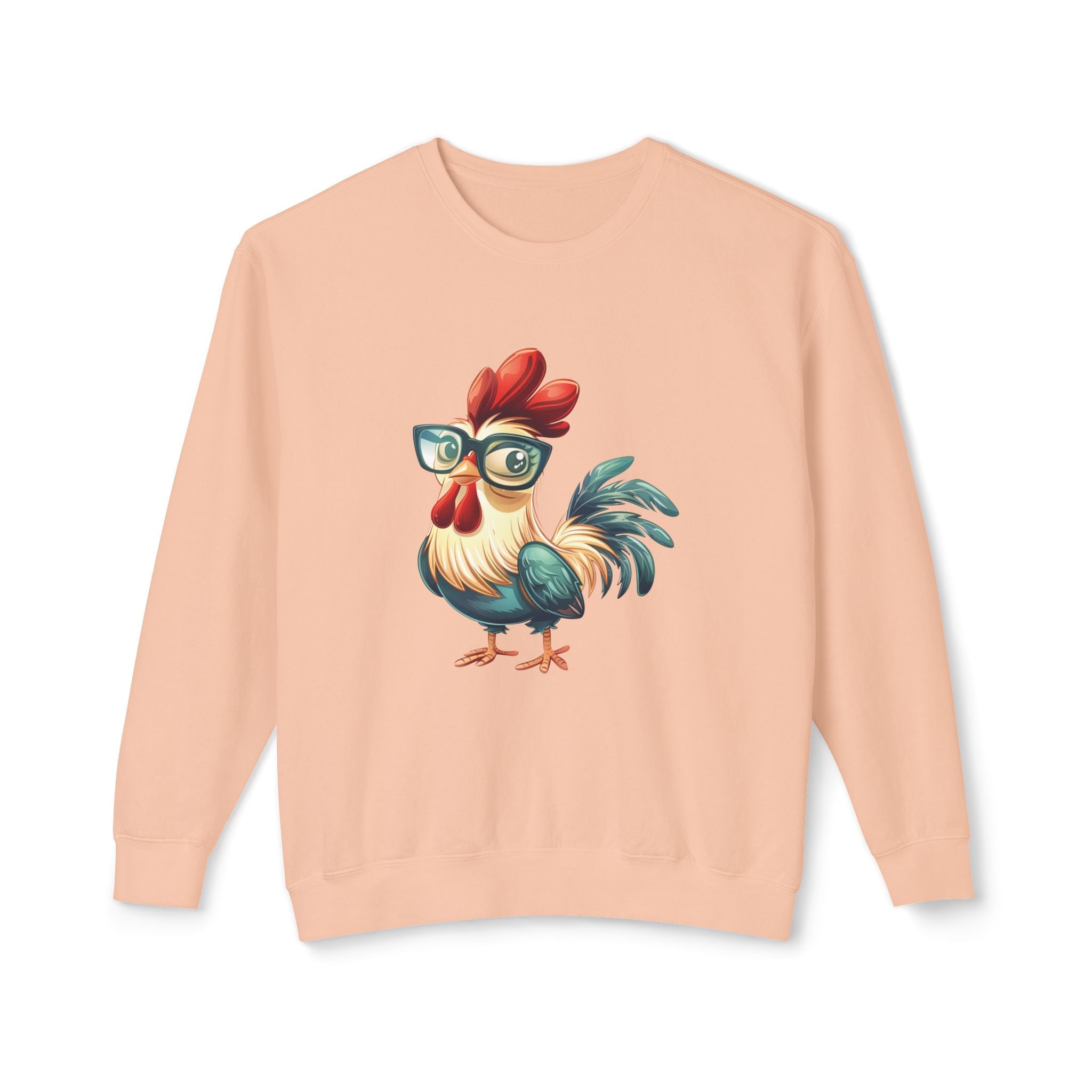 Homestead Women's Long Sleeve - Chicken With Glasses | Sweatshirt by atgodanddesigns
