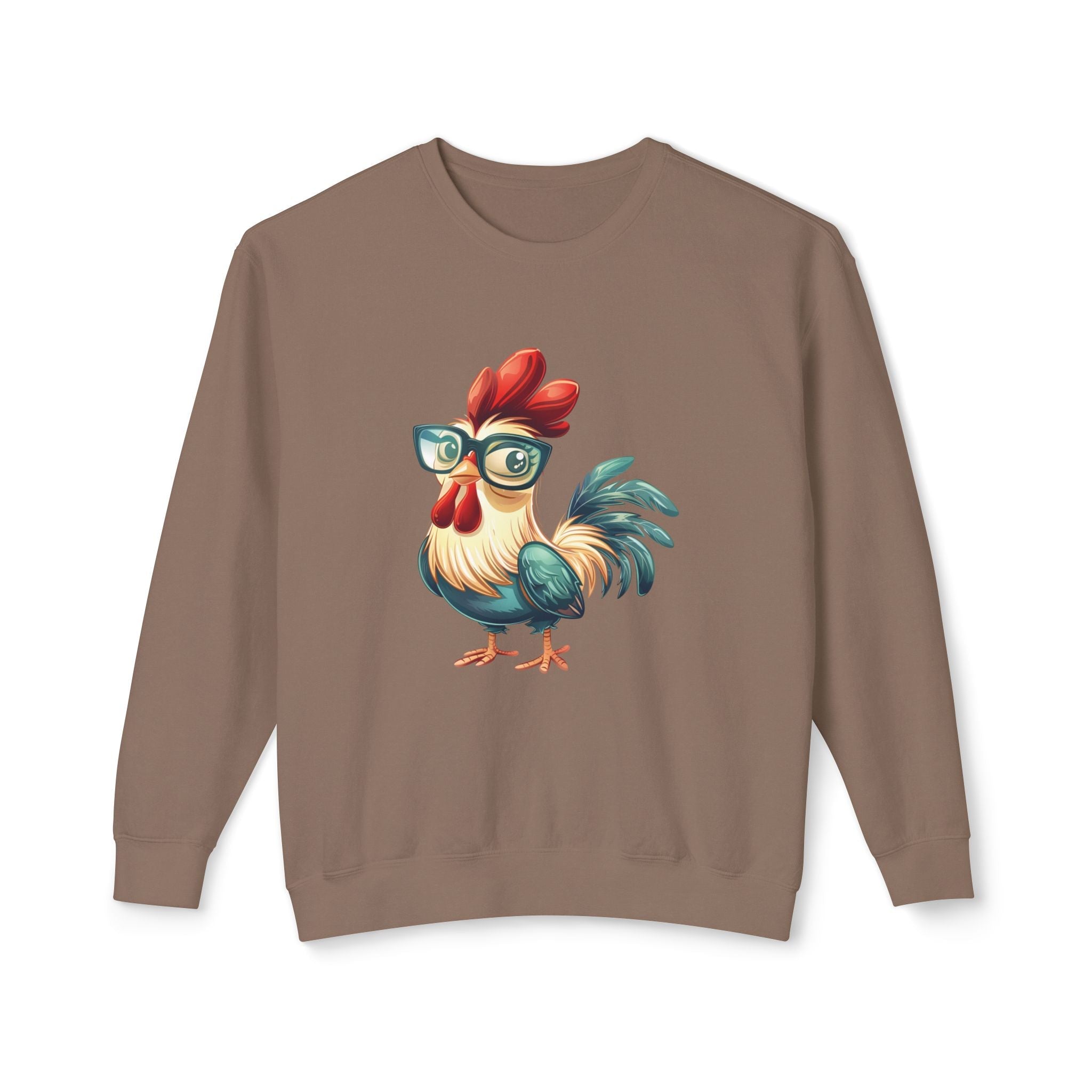 Homestead Women's Long Sleeve - Chicken With Glasses | Sweatshirt by atgodanddesigns