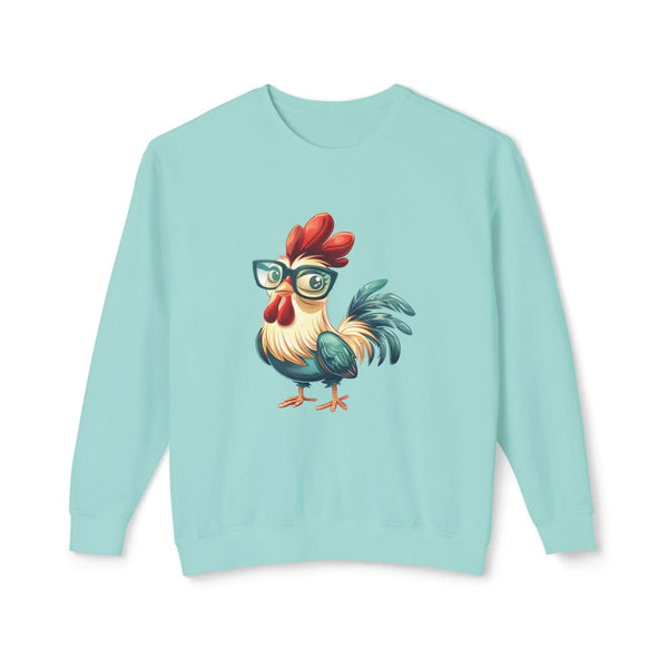 Homestead Women's Long Sleeve - Chicken With Glasses | Sweatshirt by atgodanddesigns