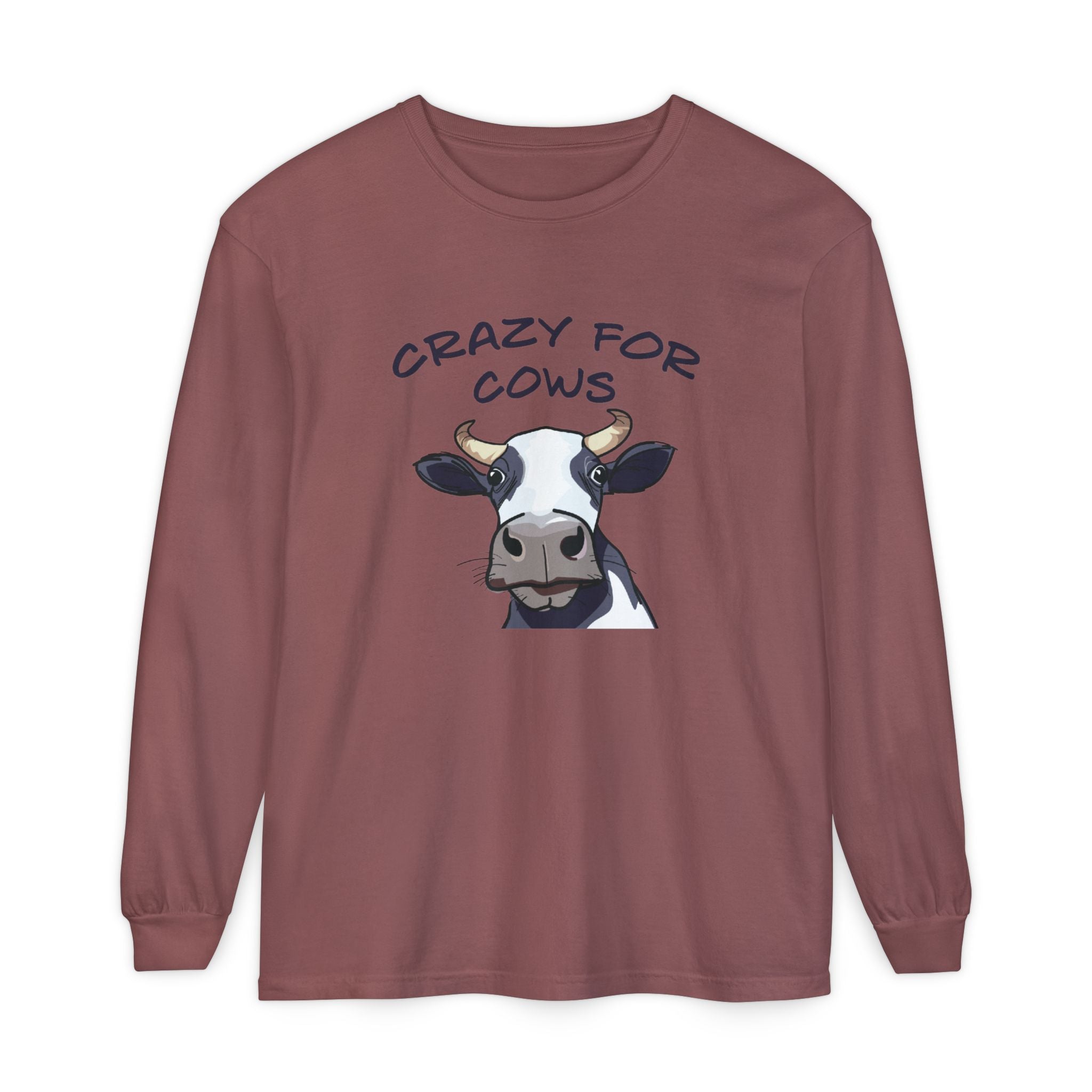 Homestead Women's Long Sleeve - Crazy For Cows | Long - sleeve by atgodanddesigns