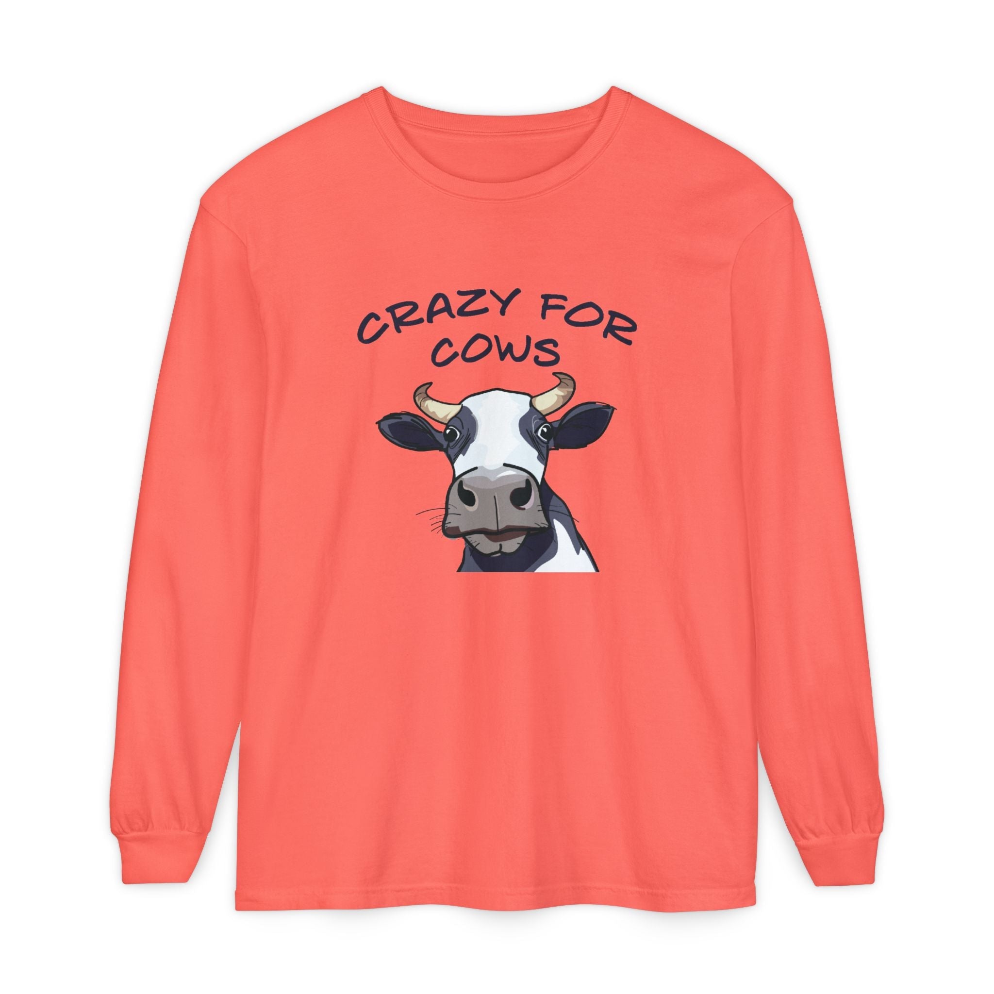 Homestead Women's Long Sleeve - Crazy For Cows | Long - sleeve by atgodanddesigns