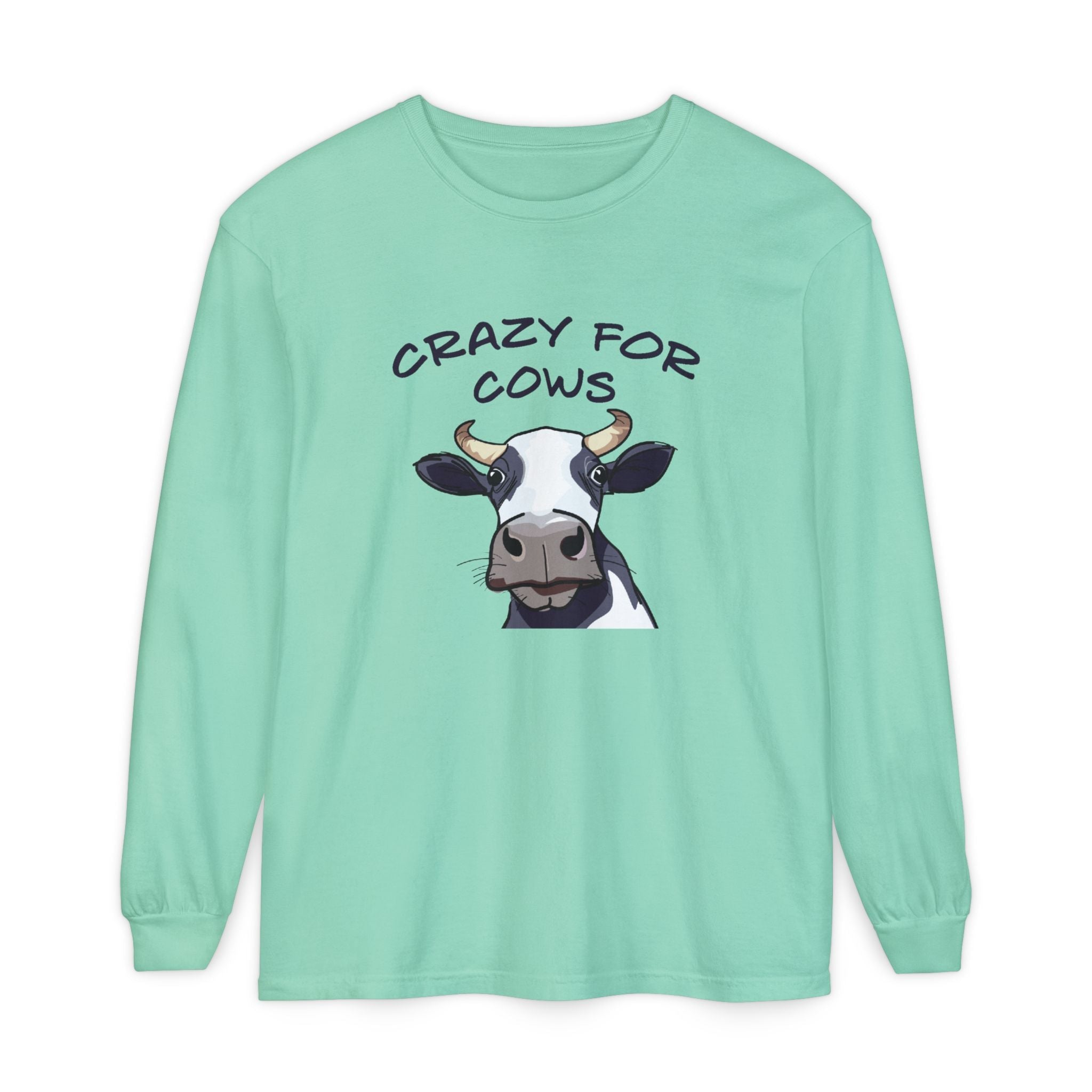 Homestead Women's Long Sleeve - Crazy For Cows | Long - sleeve by atgodanddesigns