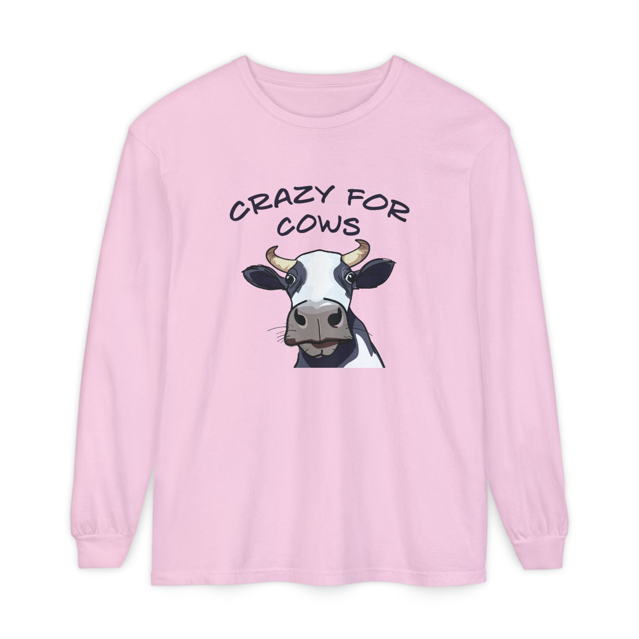 Homestead Women's Long Sleeve - Crazy For Cows | Long - sleeve by atgodanddesigns
