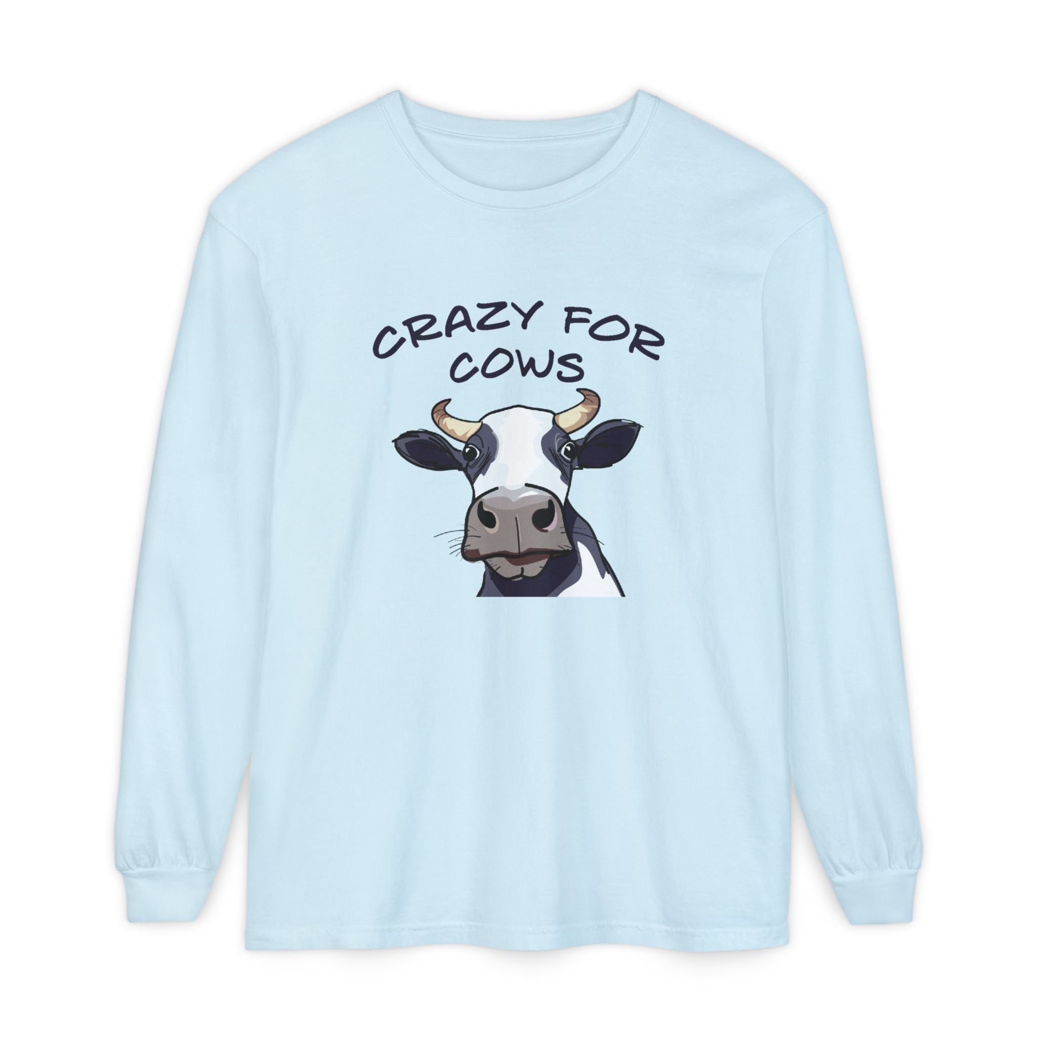 Homestead Women's Long Sleeve - Crazy For Cows | Long - sleeve by atgodanddesigns