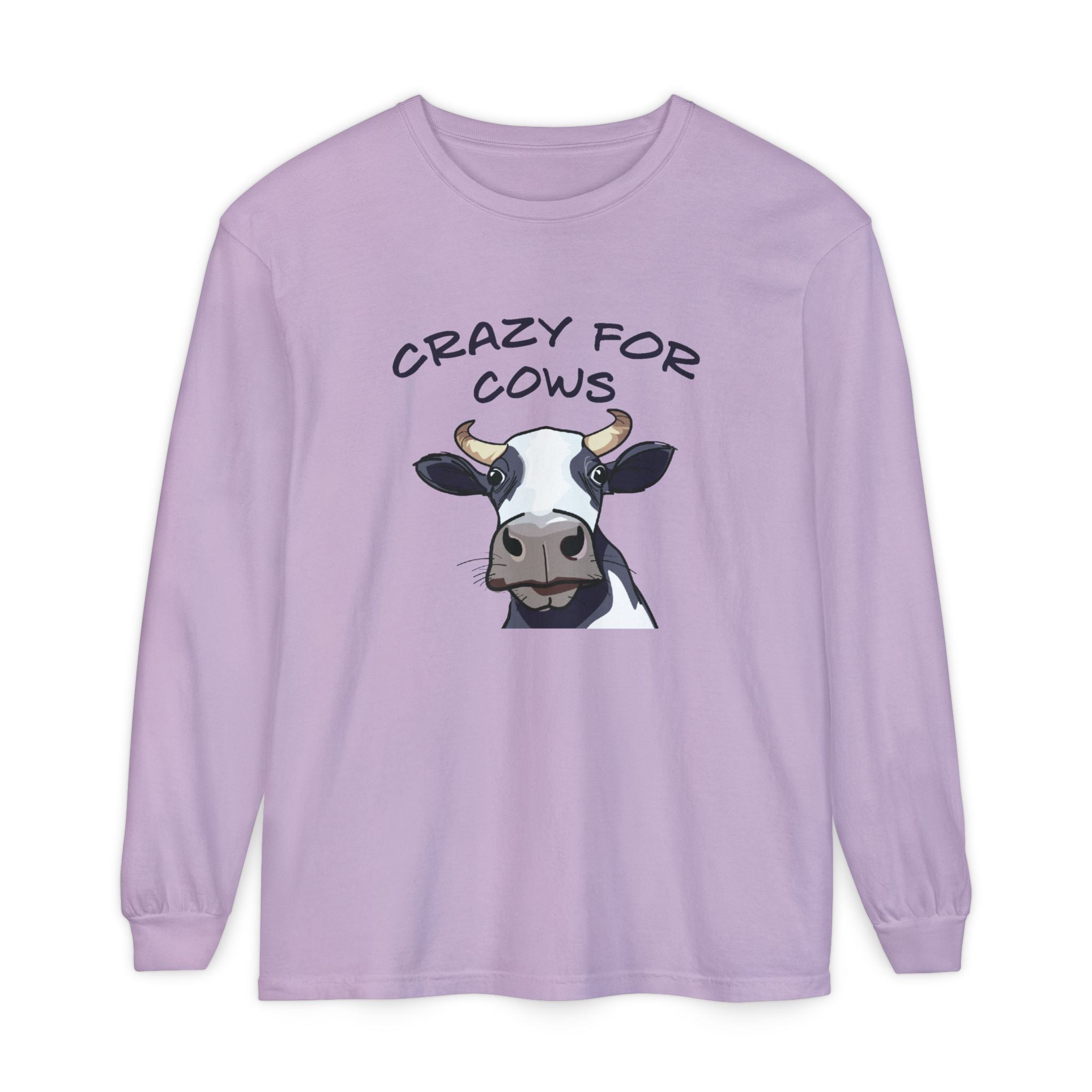 Homestead Women's Long Sleeve - Crazy For Cows | Long - sleeve by atgodanddesigns