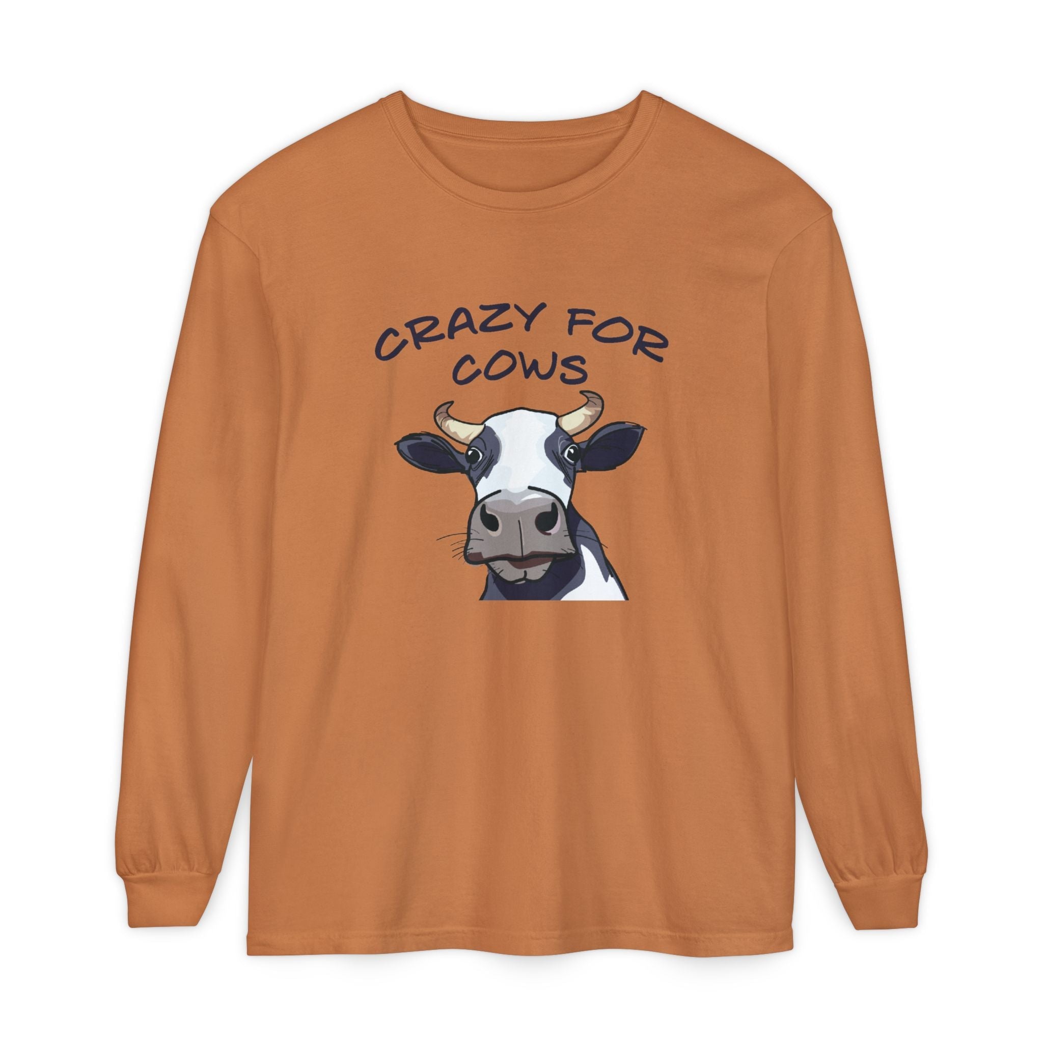 Homestead Women's Long Sleeve - Crazy For Cows | Long - sleeve by atgodanddesigns
