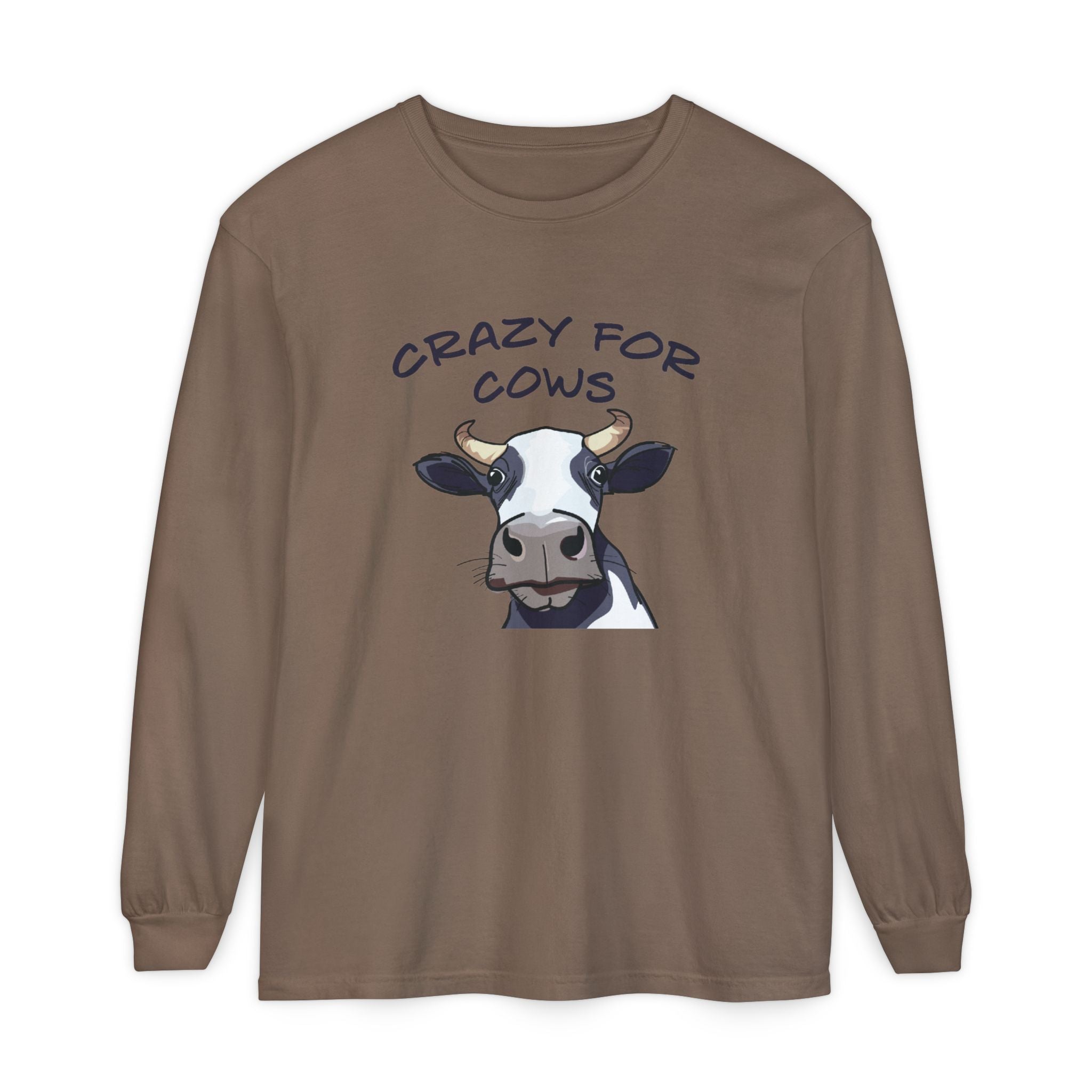 Homestead Women's Long Sleeve - Crazy For Cows | Long - sleeve by atgodanddesigns