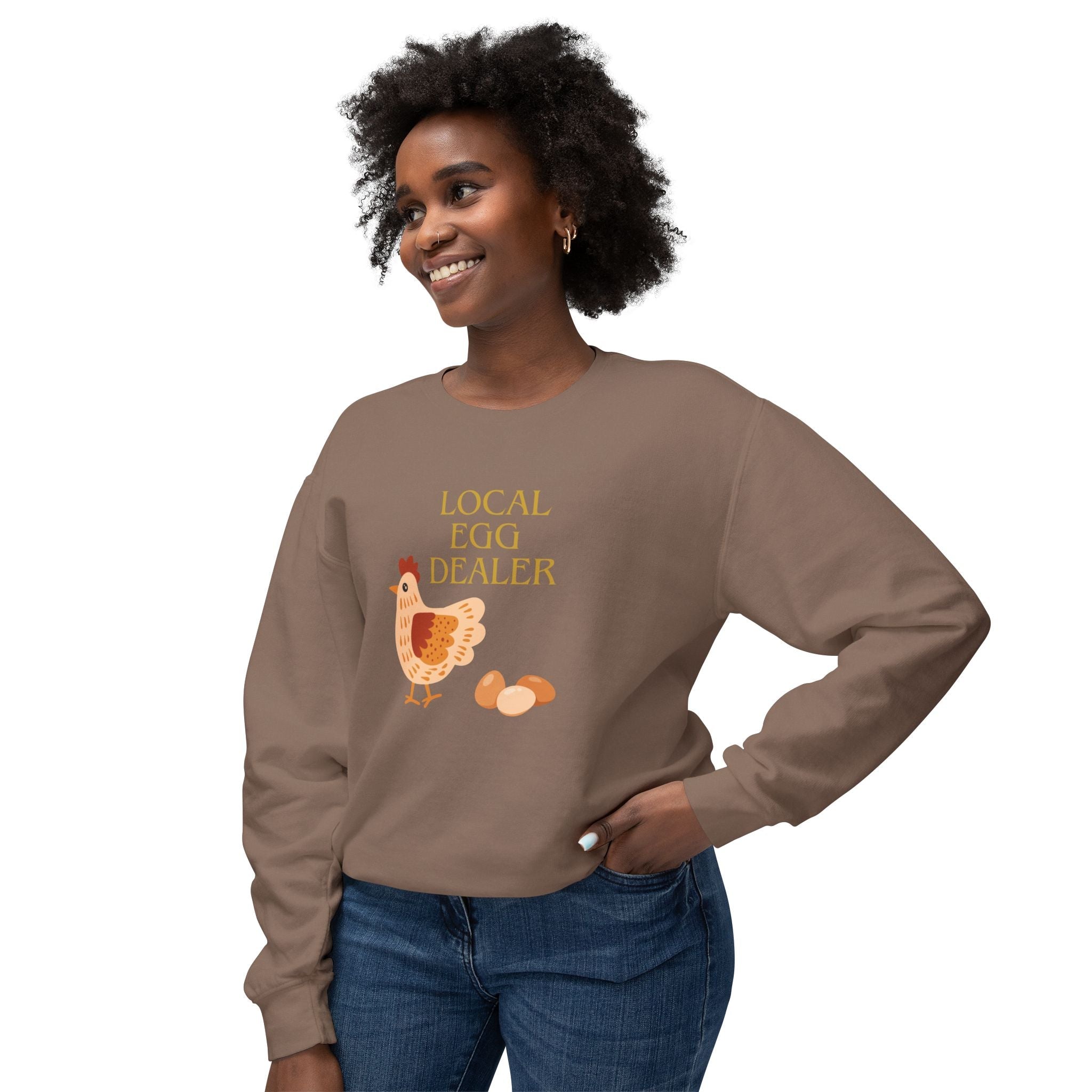 Homestead Women's Long Sleeve - Local Egg Dealer | Sweatshirt by atgodanddesigns