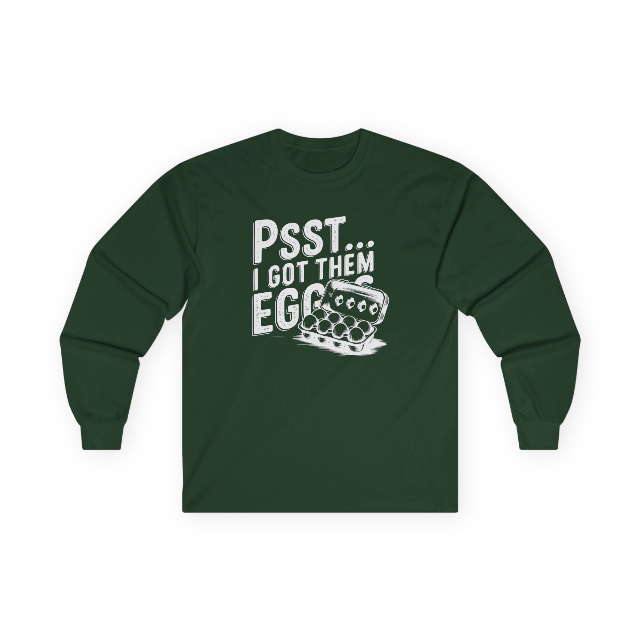 Homestead Women's Long Sleeve - Psst...I Got Them Eggs | Long - sleeve by atgodanddesigns