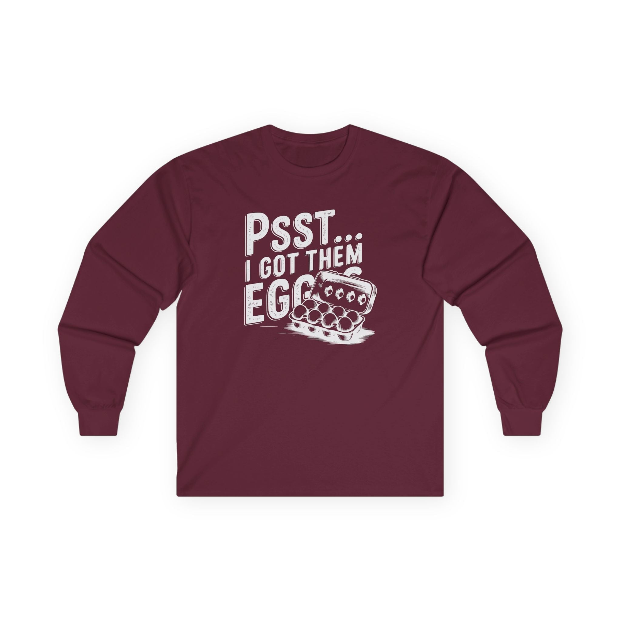 Homestead Women's Long Sleeve - Psst...I Got Them Eggs | Long - sleeve by atgodanddesigns