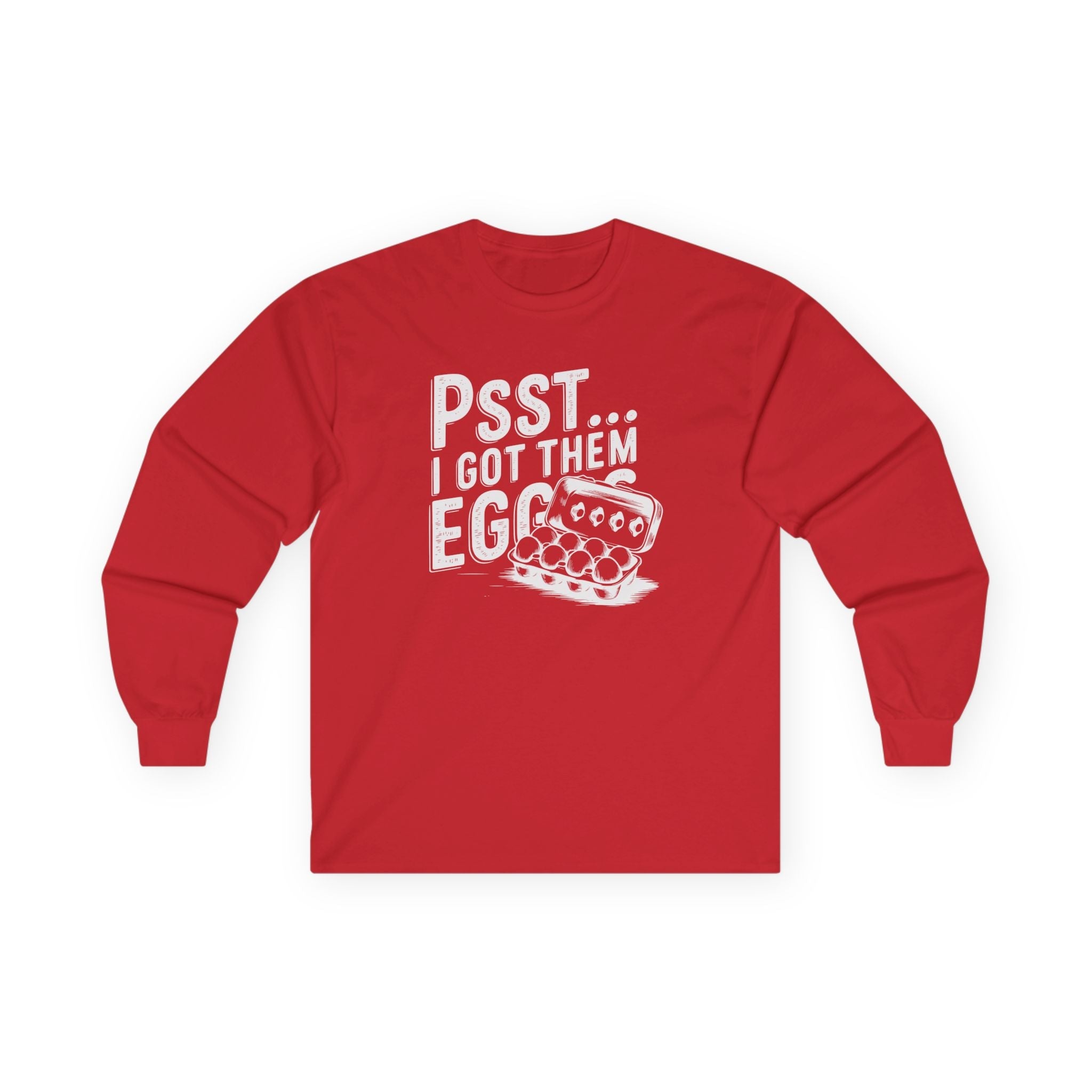 Homestead Women's Long Sleeve - Psst...I Got Them Eggs | Long - sleeve by atgodanddesigns